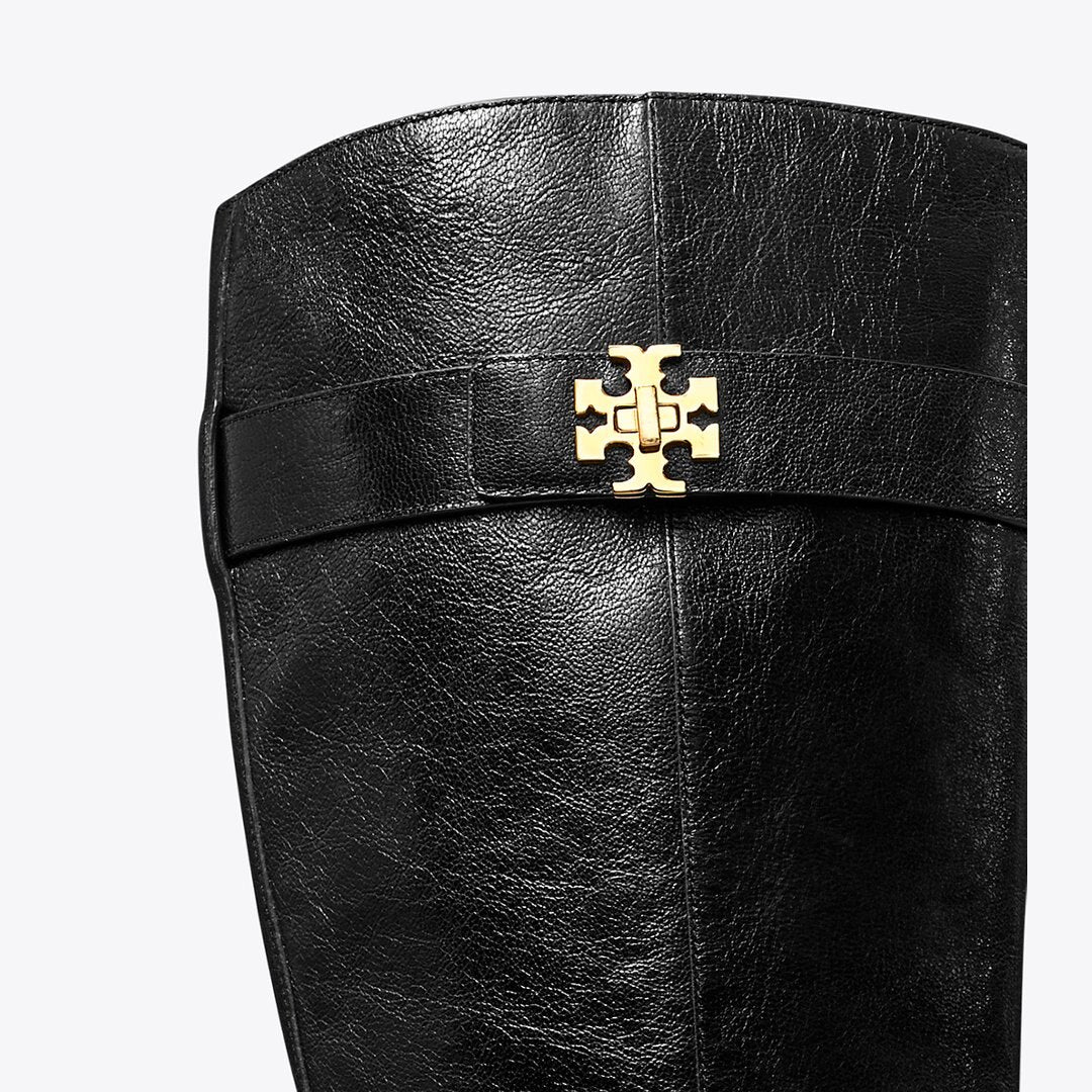 Tory Burch Turnlock Riding Boot PERFECT BLACK