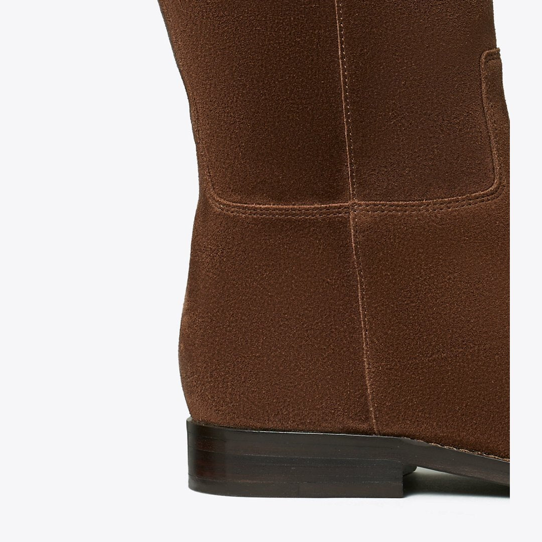 Tory Burch Turnlock Riding Boot DARK COCOA