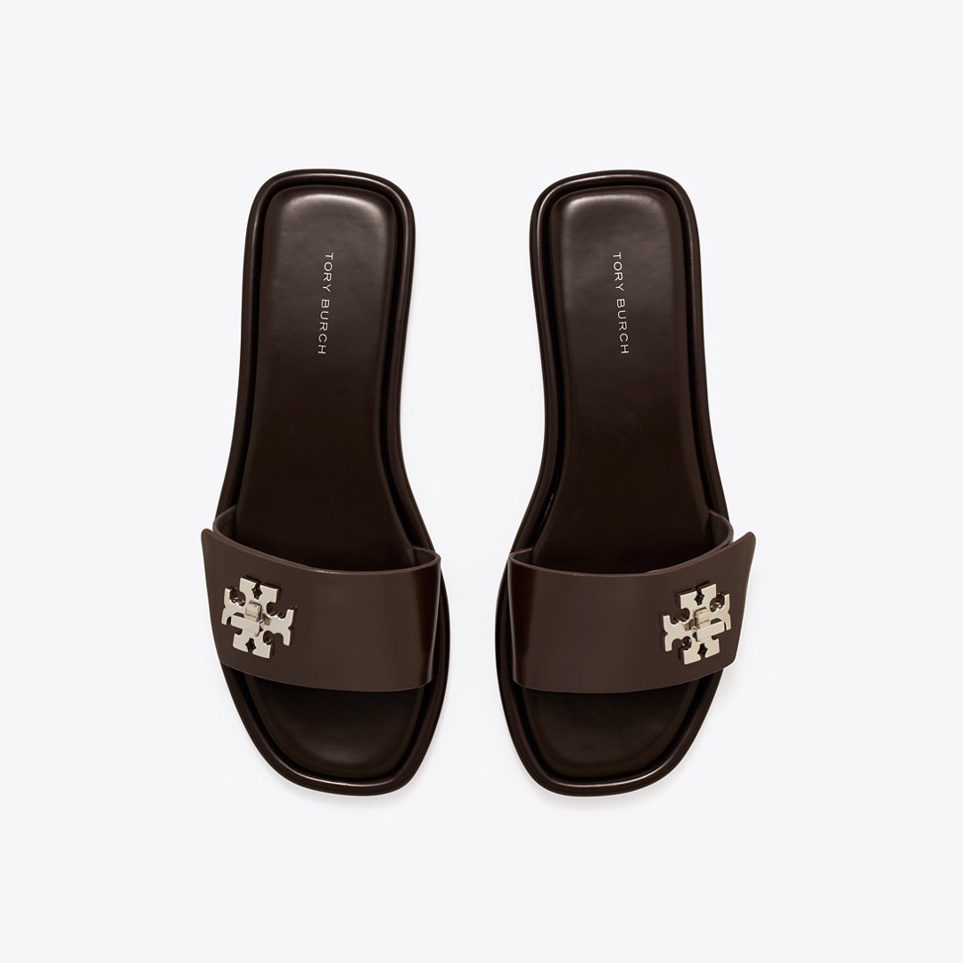 Tory Burch Turnlock Slide COCOA