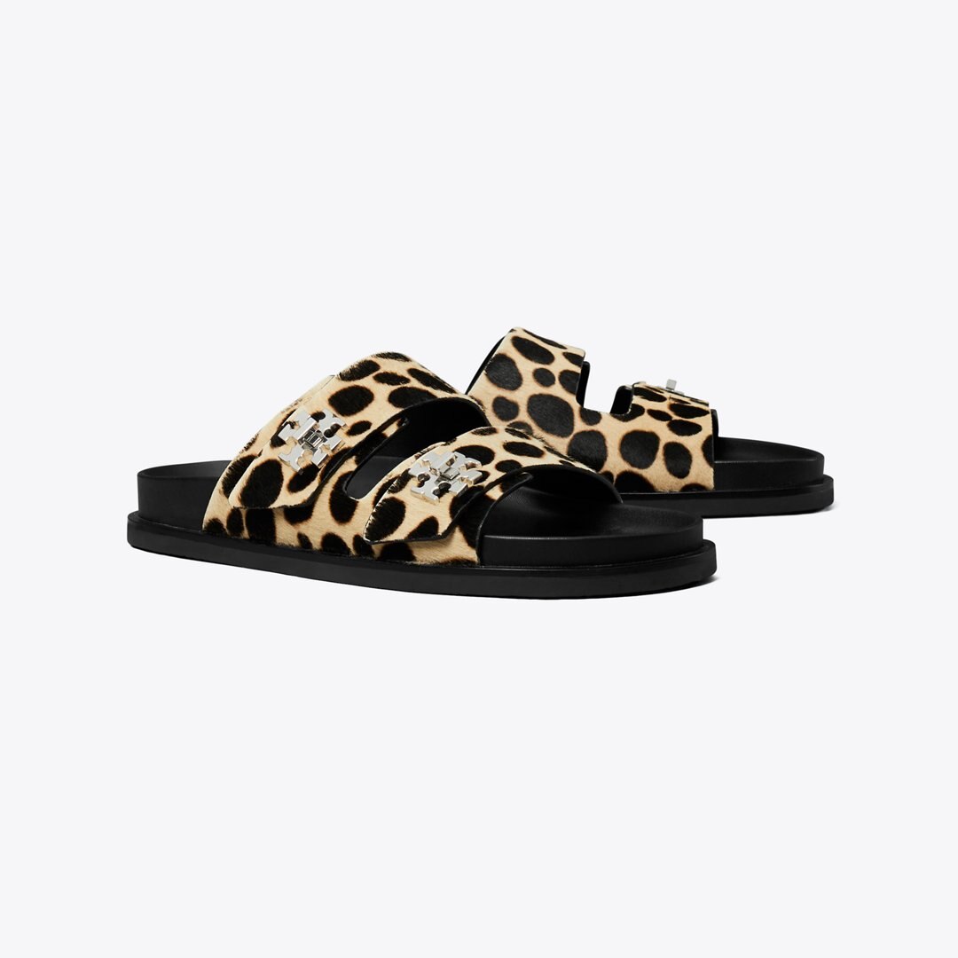 Tory Burch Turnlock Sport Slide TRENCH / PERFECT BLACK