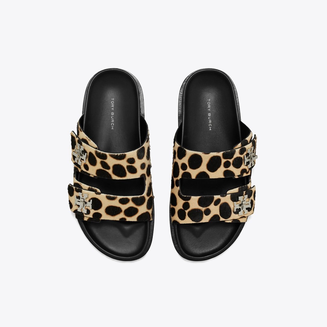 Tory Burch Turnlock Sport Slide TRENCH / PERFECT BLACK