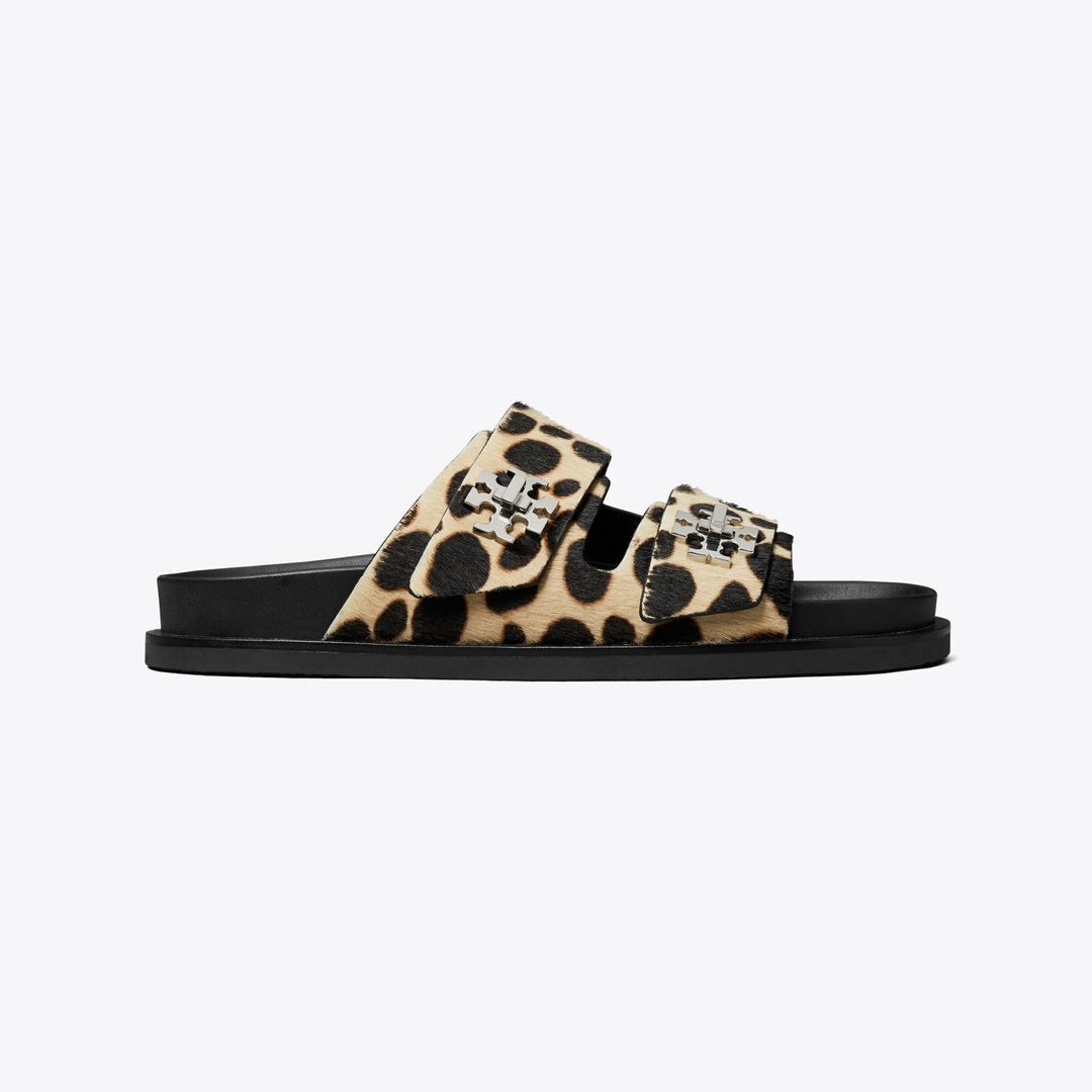 Tory Burch Turnlock Sport Slide TRENCH / PERFECT BLACK