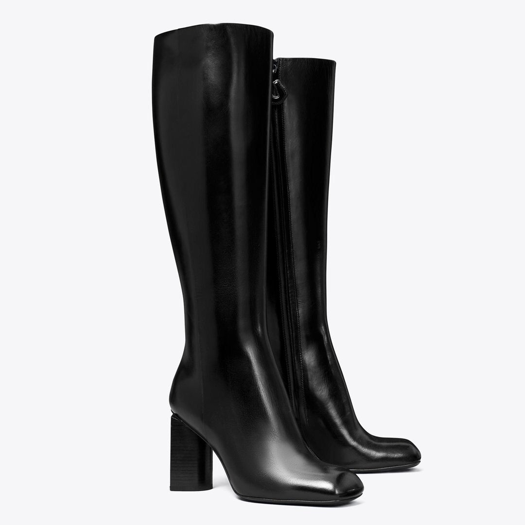 Tory Burch Twisted Knee-High Boot PERFECT BLACK