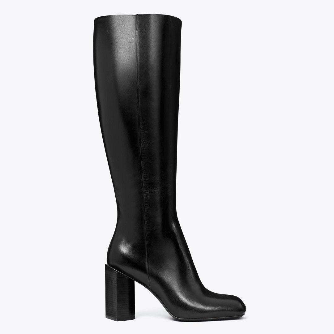 Tory Burch Twisted Knee-High Boot PERFECT BLACK