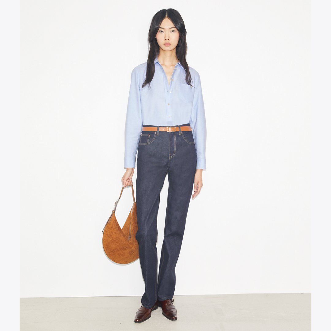 Tory Burch Twisted Monk Strap BARK BROWN