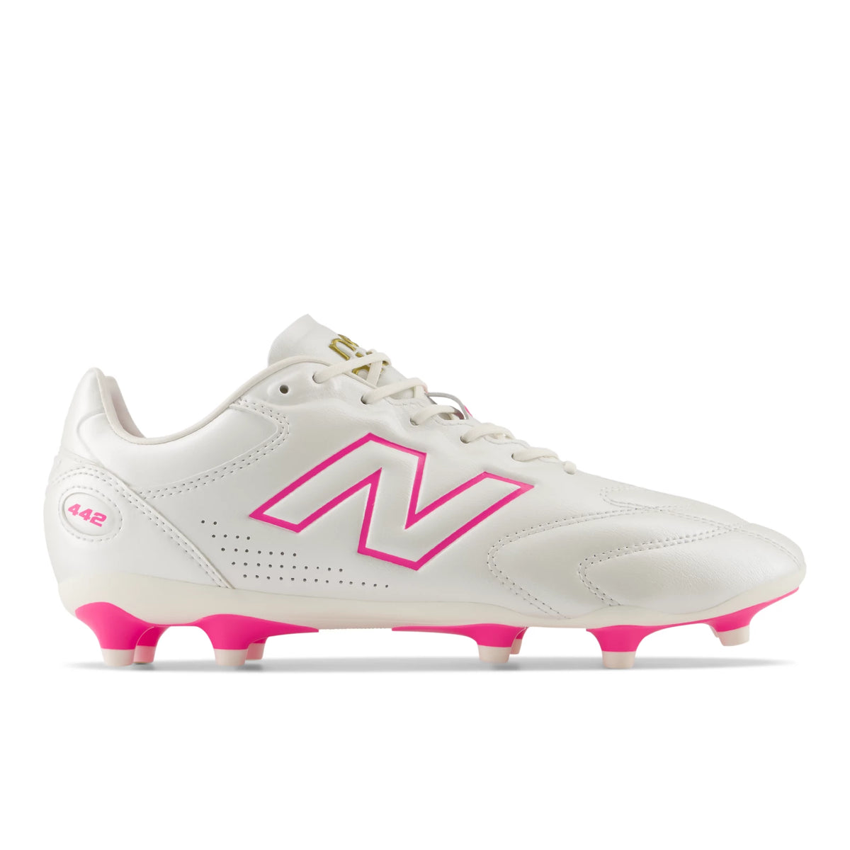 New Balance 442 Pro FG V3 Sea Salt with Pink Heat