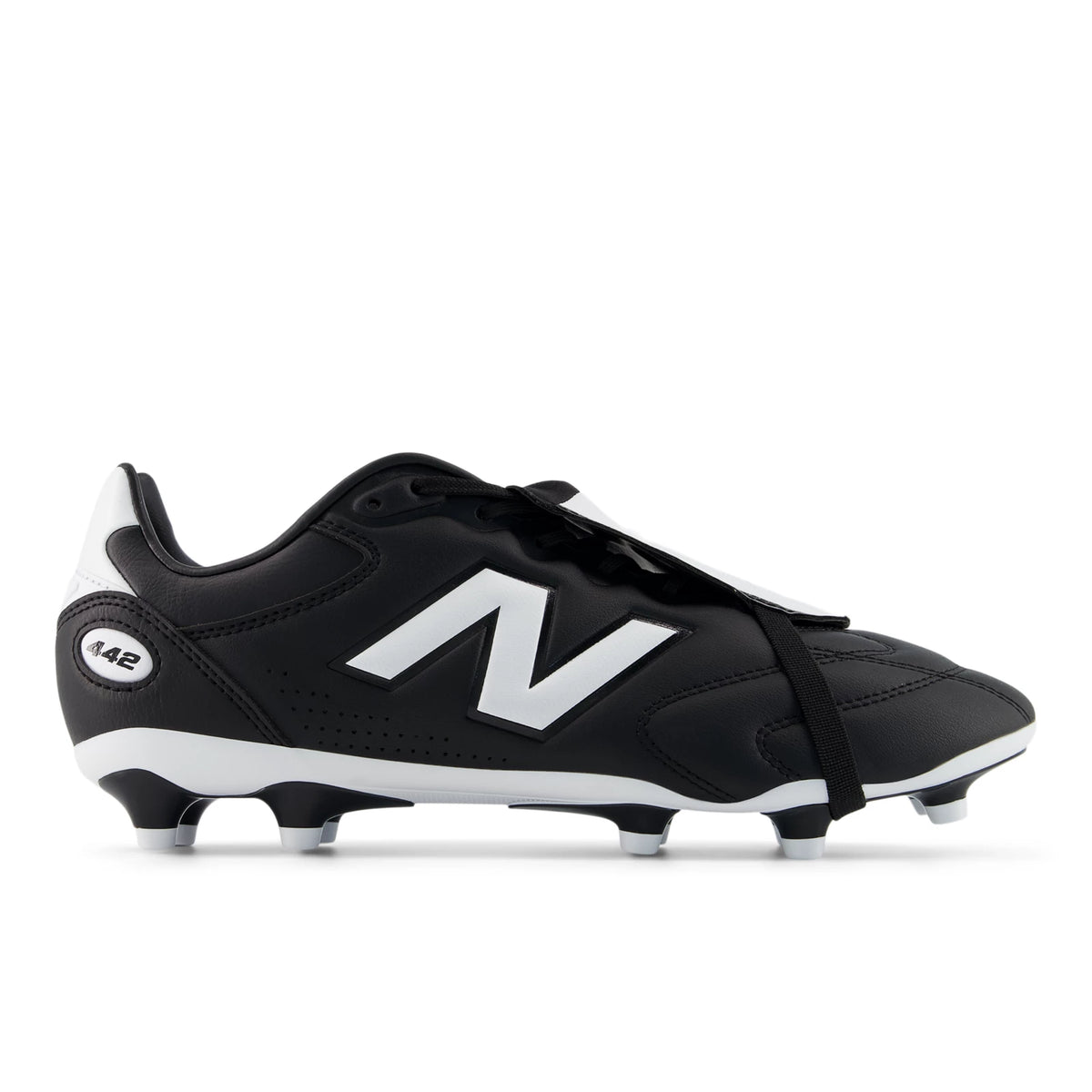 New Balance 442 Pro Tongue FG V3 Black with White and Fire Cracker