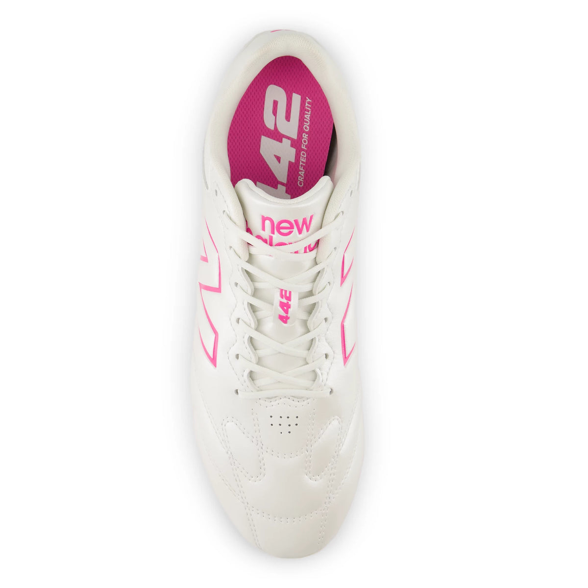 New Balance 442 Team FG V3 Sea Salt with Pink Heat