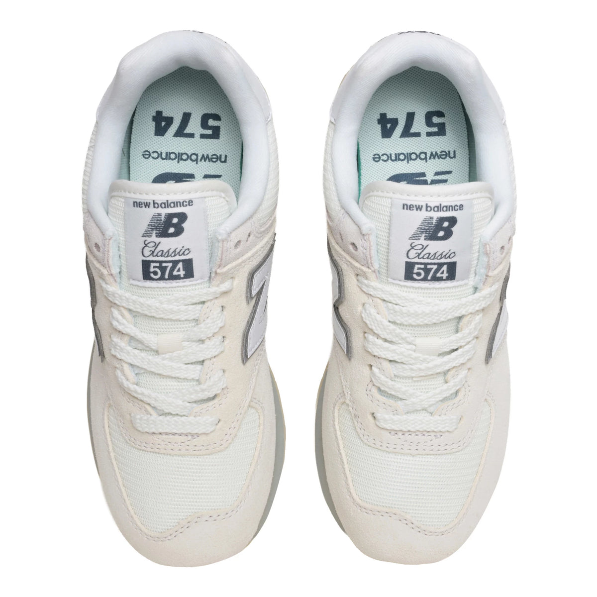 New Balance 574 Angora with White