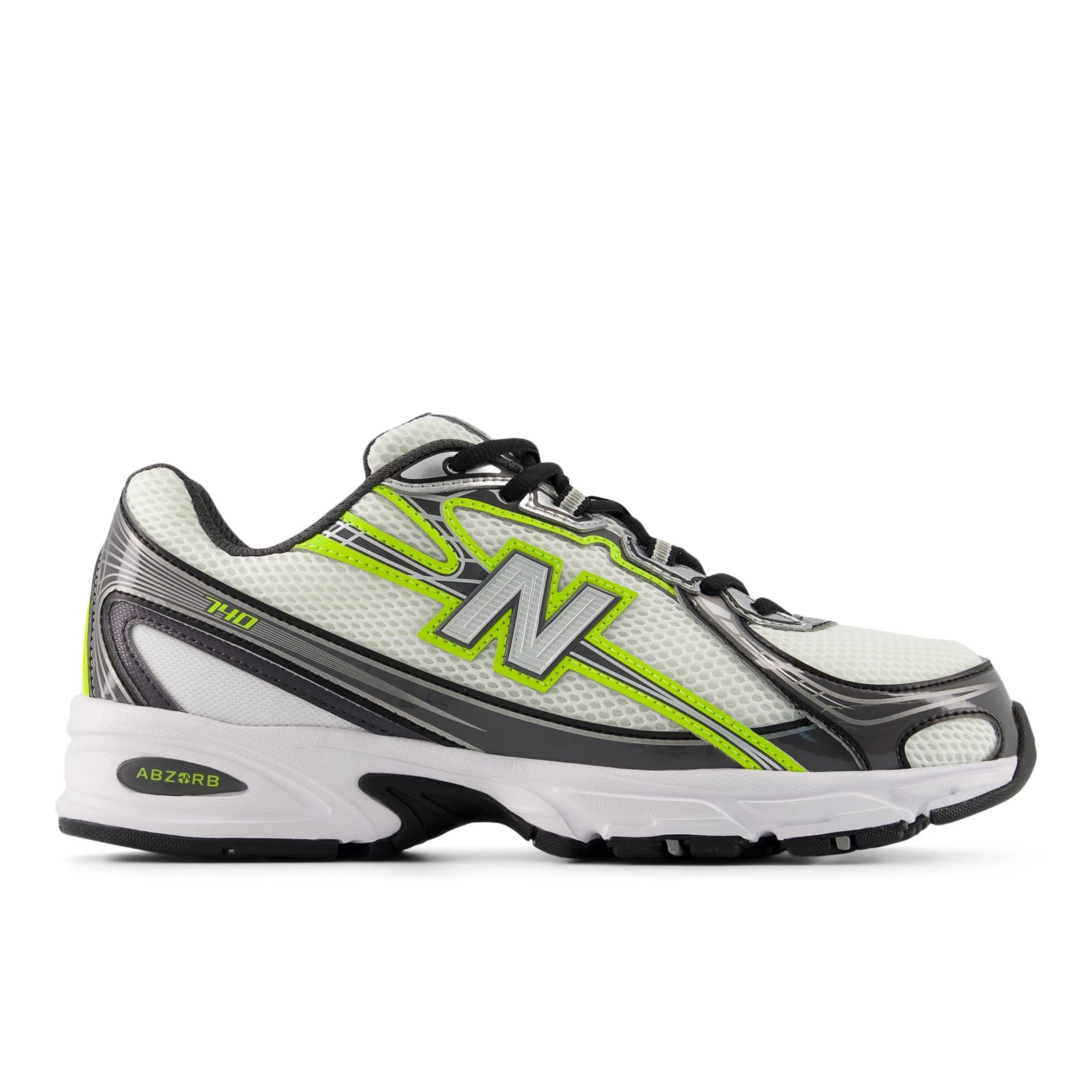 New Balance 740 White With Alkaline Green White With Alkaline Green