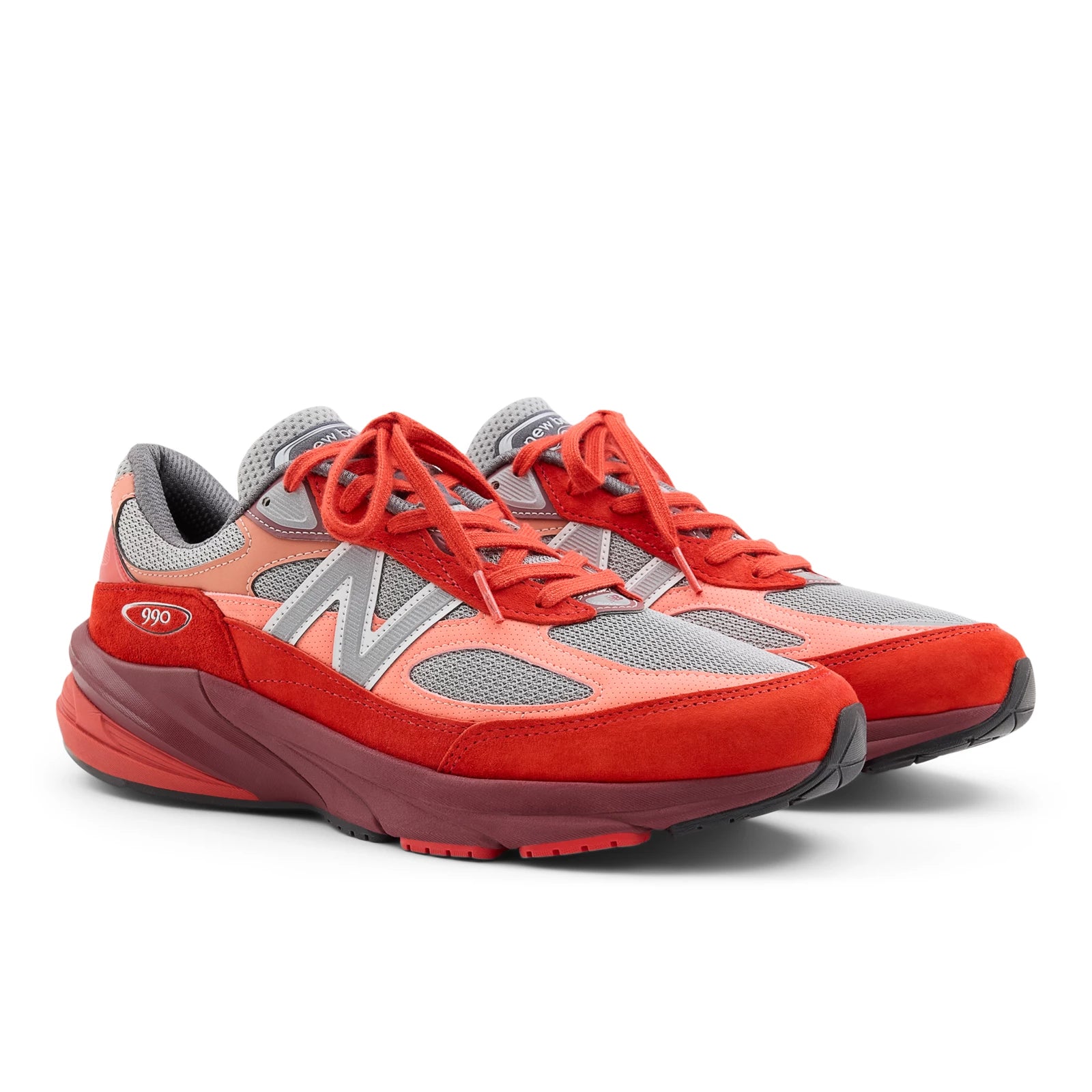 New Balance Made In Usa 990V6 Molten Lava With Monarch Burgundy And Slate Grey Molten Lava With Monarch Burgundy And Slate Grey