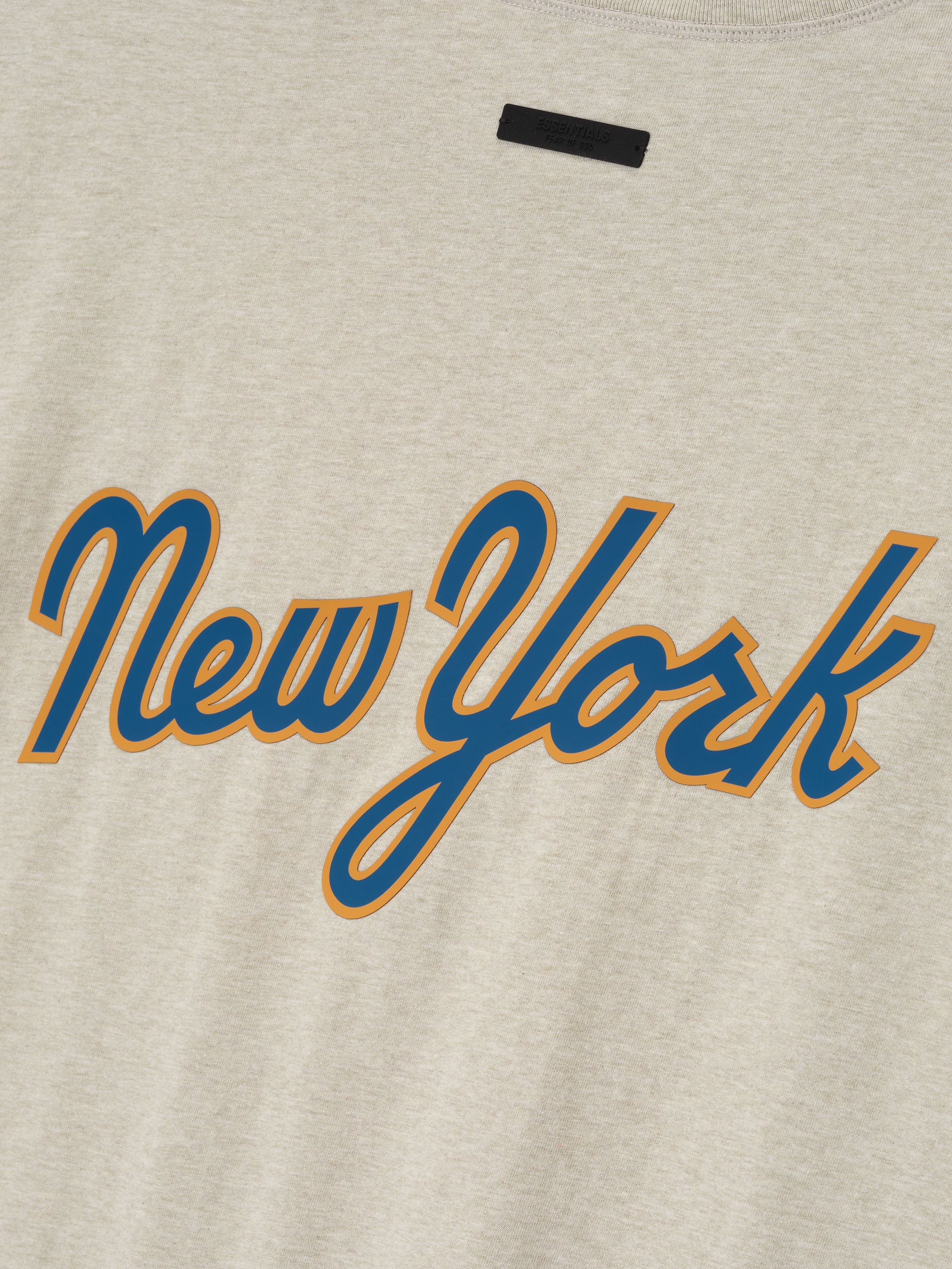 Essentials Mets 90S Tee Heather Stone