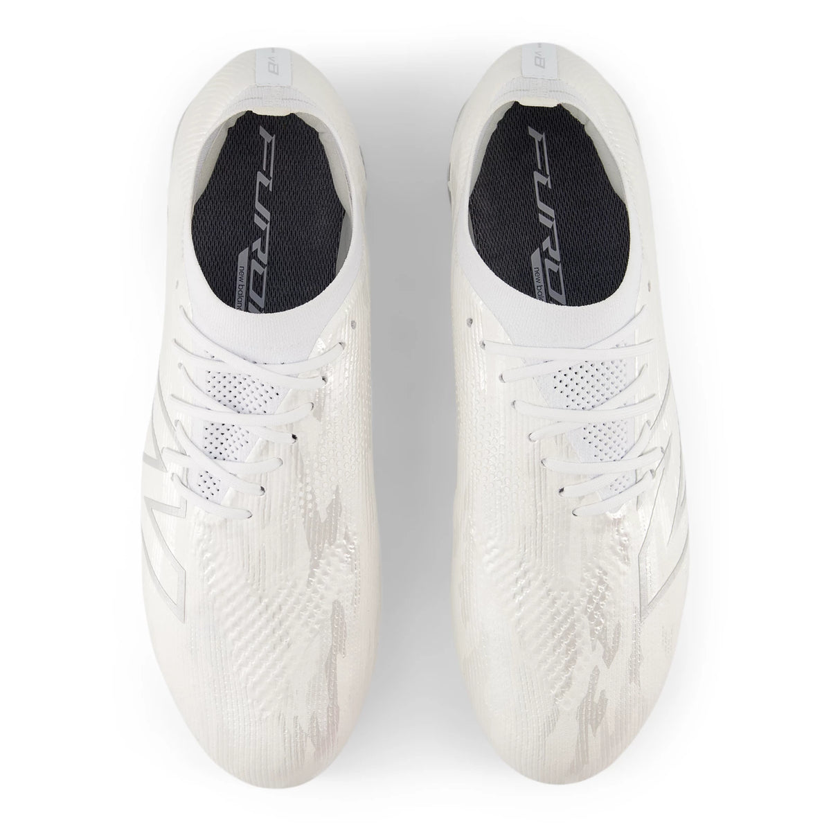 New Balance Furon Elite FG V8 White with Libra and Grey Matter