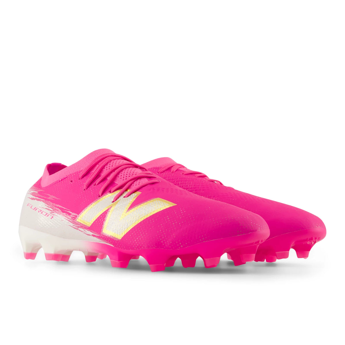 New Balance Furon Pro FG V8 Pink Heat with Sea Salt and Gold Metallic
