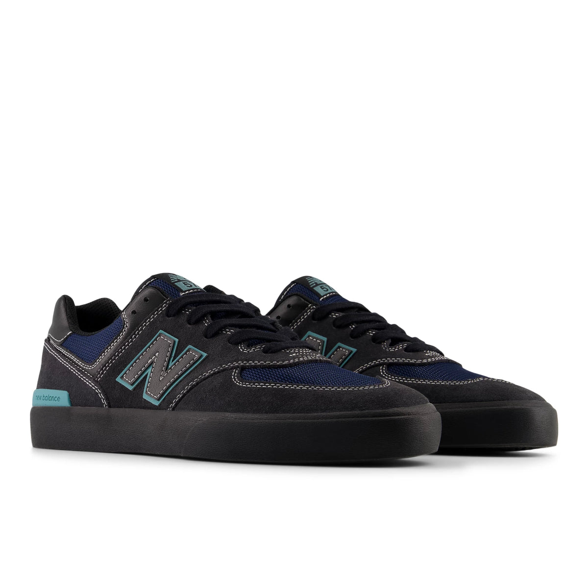 New Balance NB Numeric 574 Vulc Faded Black with Faded Teal