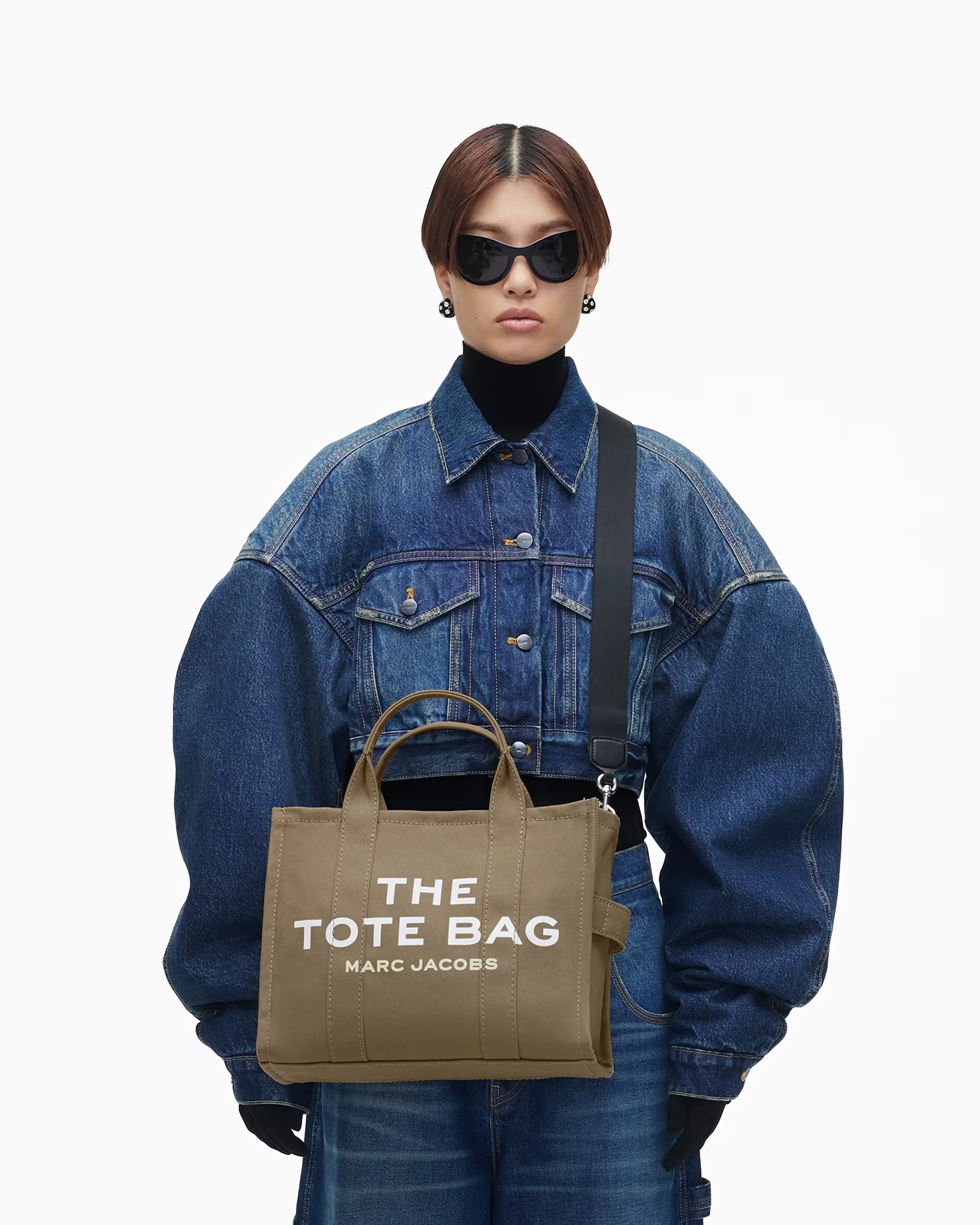 Marc Jacobs The Canvas Medium Tote Bag Slate Green