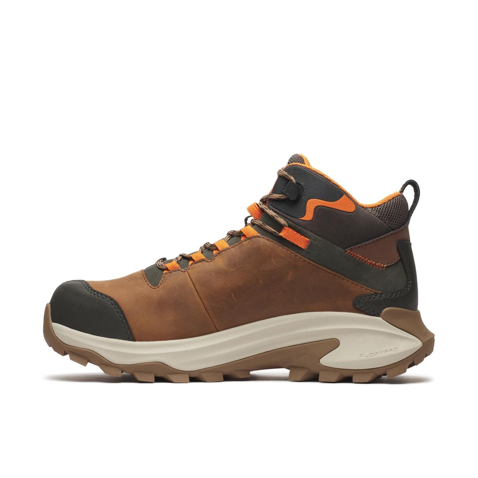 Merrell Men's Moab Speed 2 Mid Waterproof Carbon Fiber Work Boot Light Brown