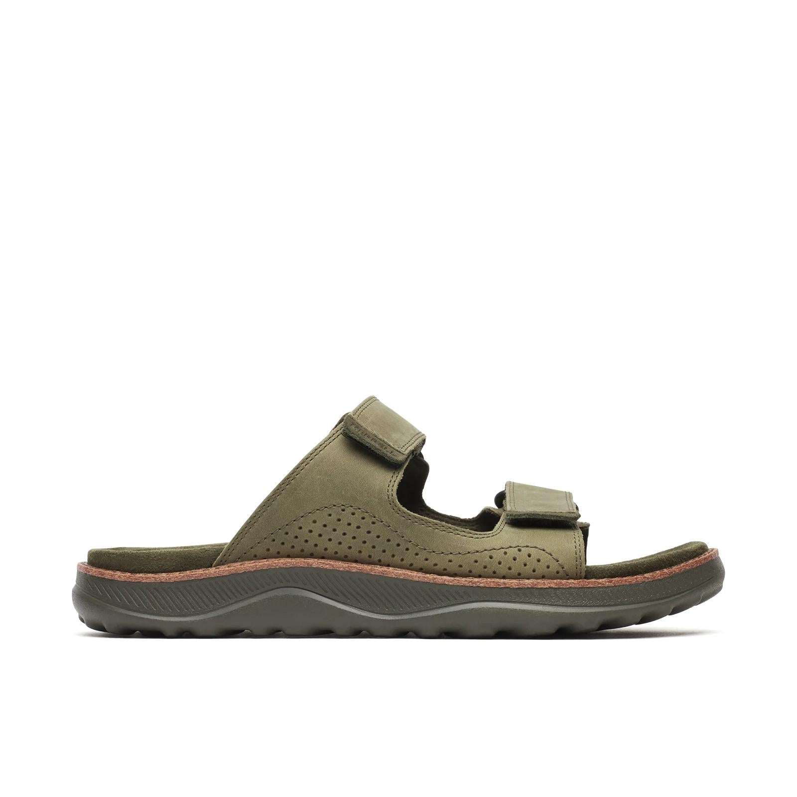 Merrell Men's Cove Leather Slide Dark Moss