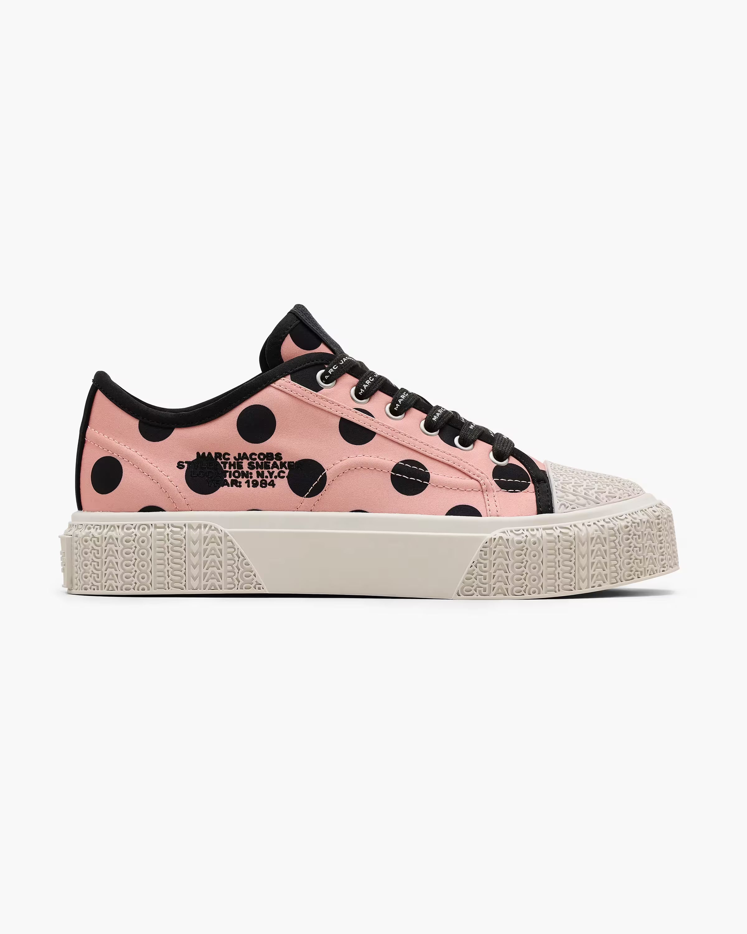Marc Jacobs The Satin Dots Sneaker Peach Multi