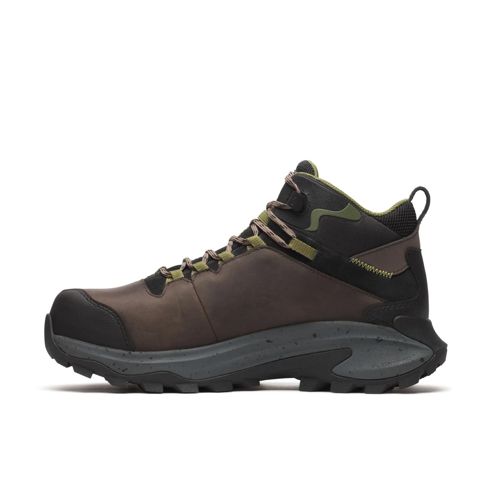 Merrell Men's Moab Speed 2 Mid Waterproof Carbon Fiber Work Boot Dark Taupe