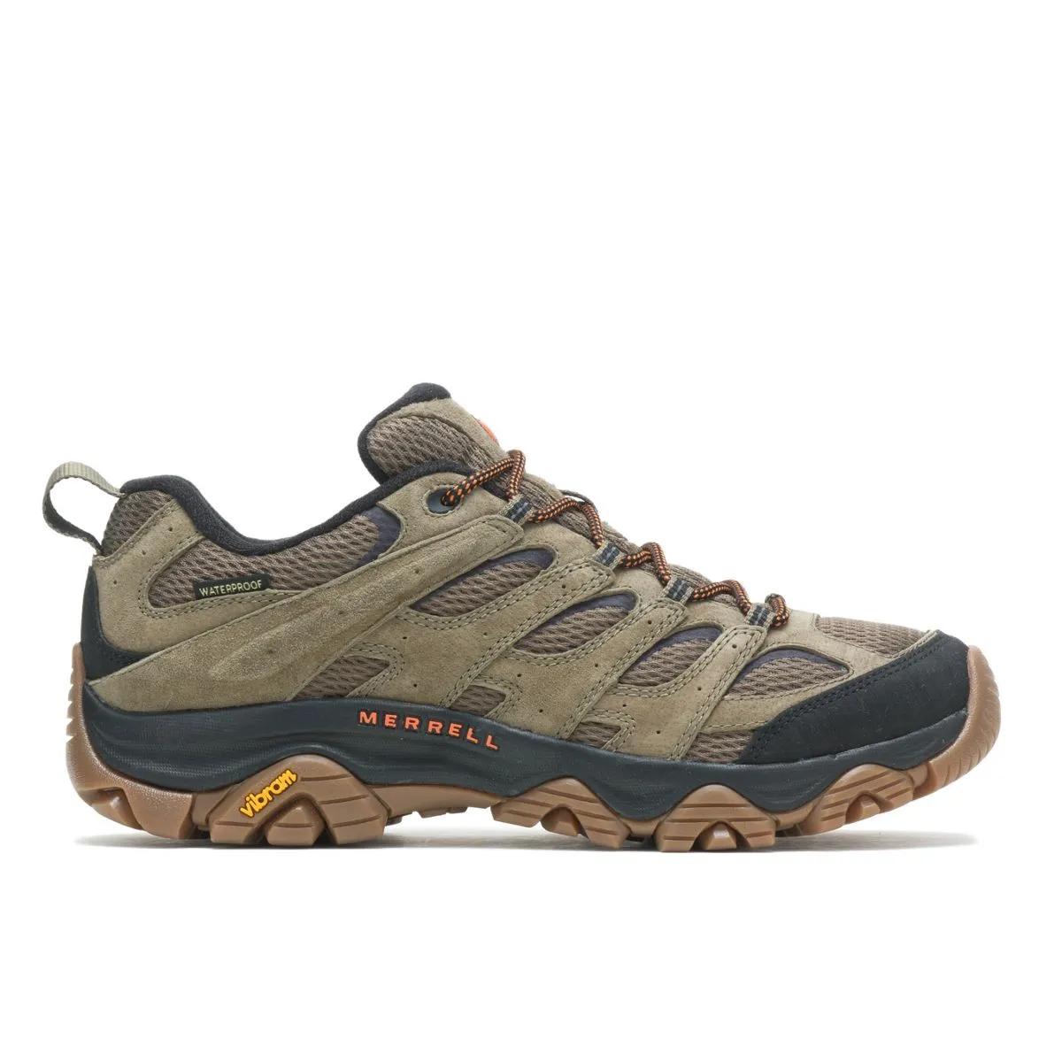 Merrell Men's Moab 3 Waterproof Wide Width Olive/Gum