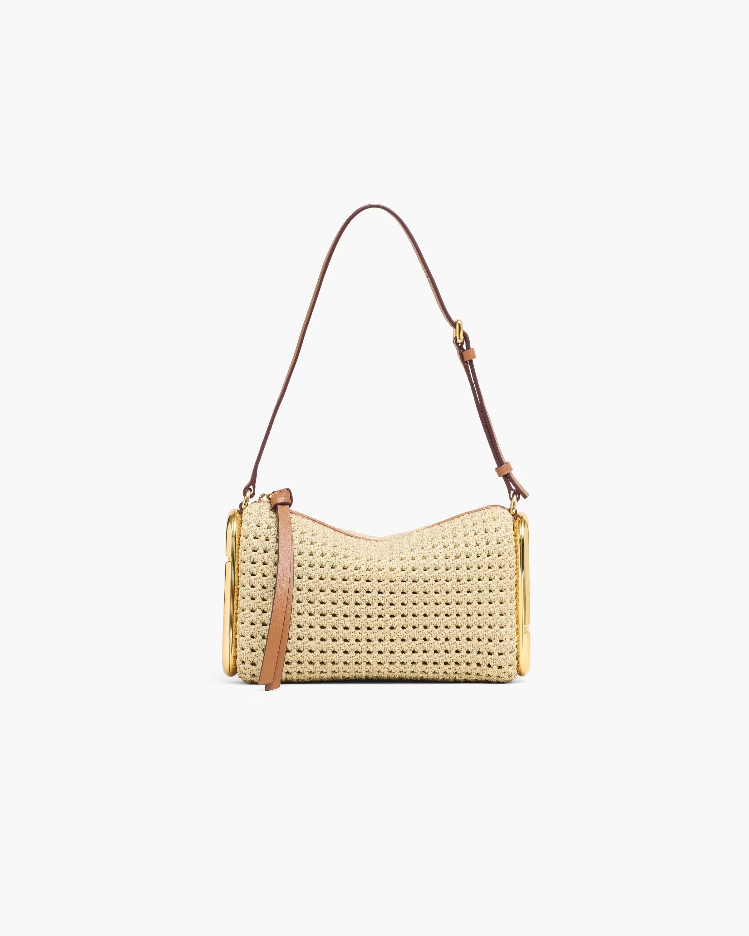 Marc Jacobs Scene Small Shoulder Bag In Crochet Champagne