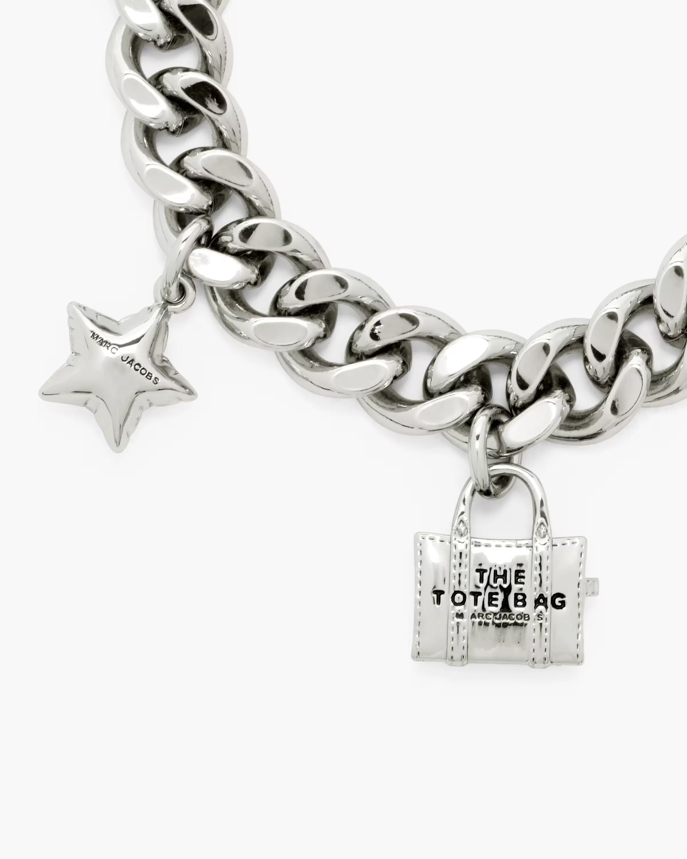 Marc Jacobs The Mini Icon Charm Bracelet Light Antique Silver