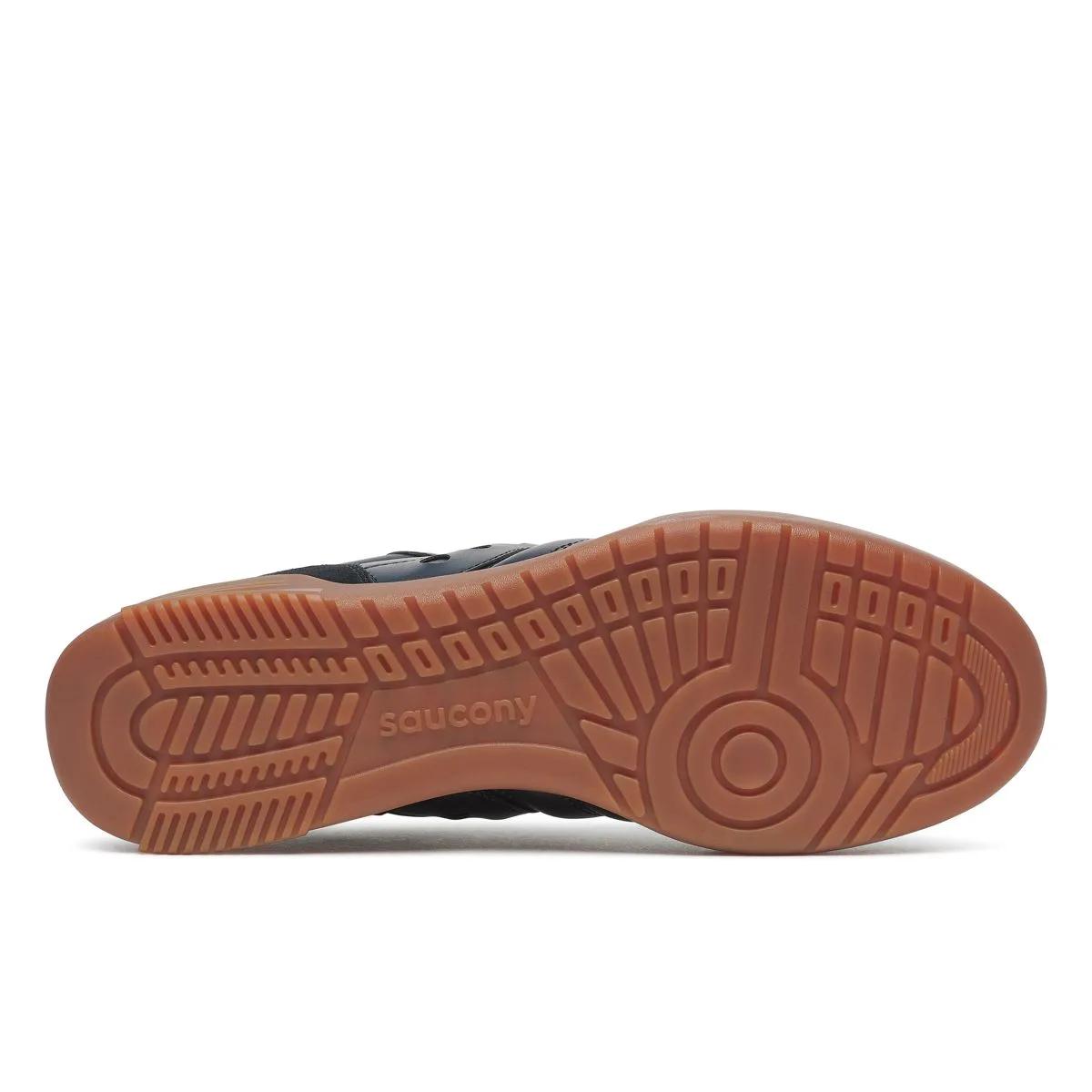 Saucony 586i Leather Black | Gum
