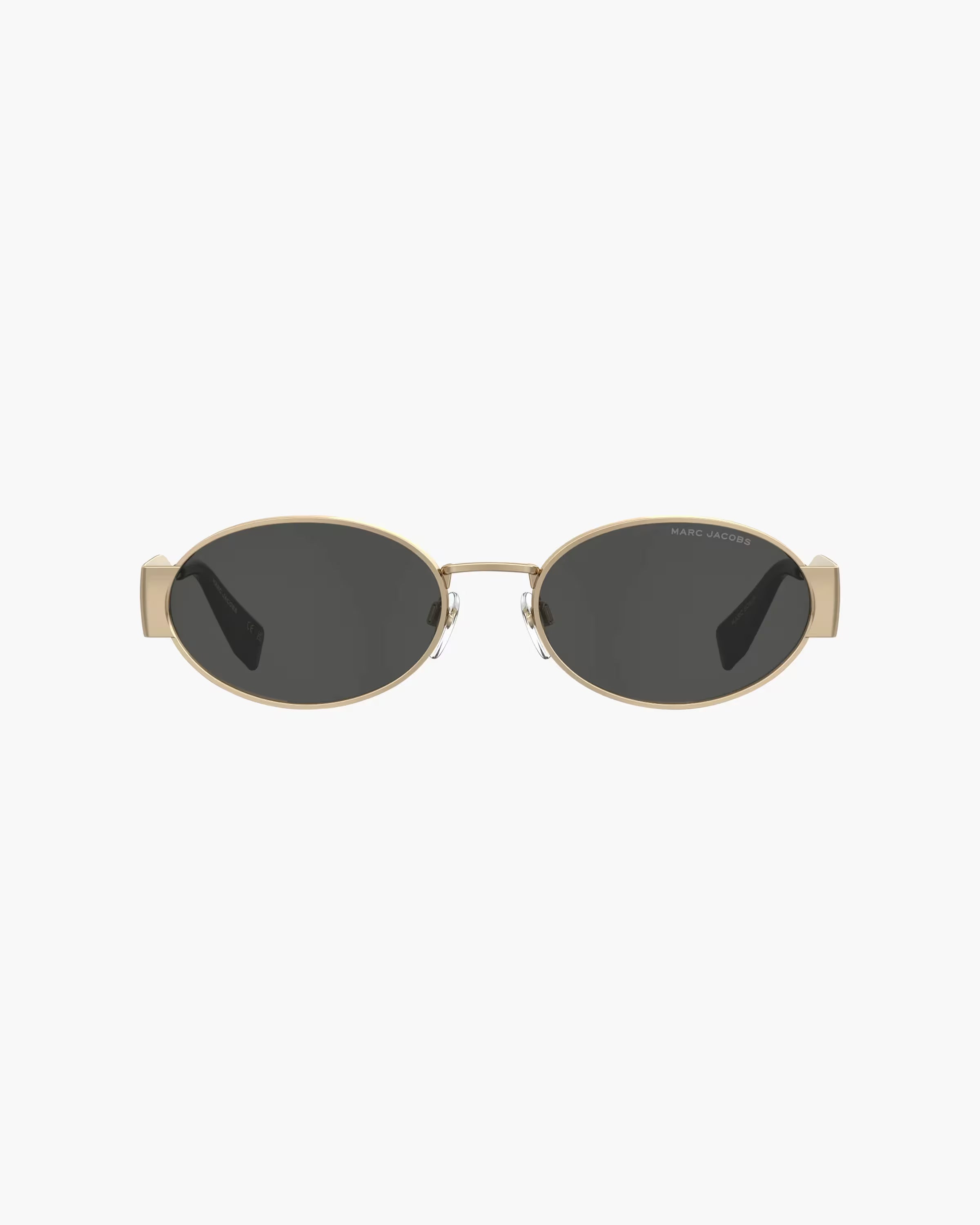 Marc Jacobs The Classic Logo Round Sunglasses Black/Gold