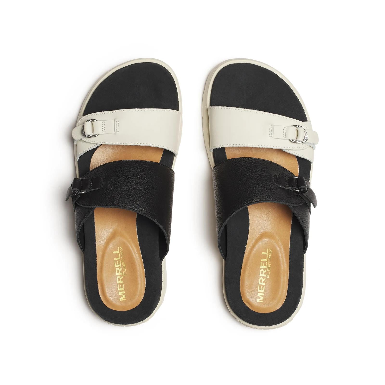Merrell Women's Fleur Leather Slide Black/Stucco