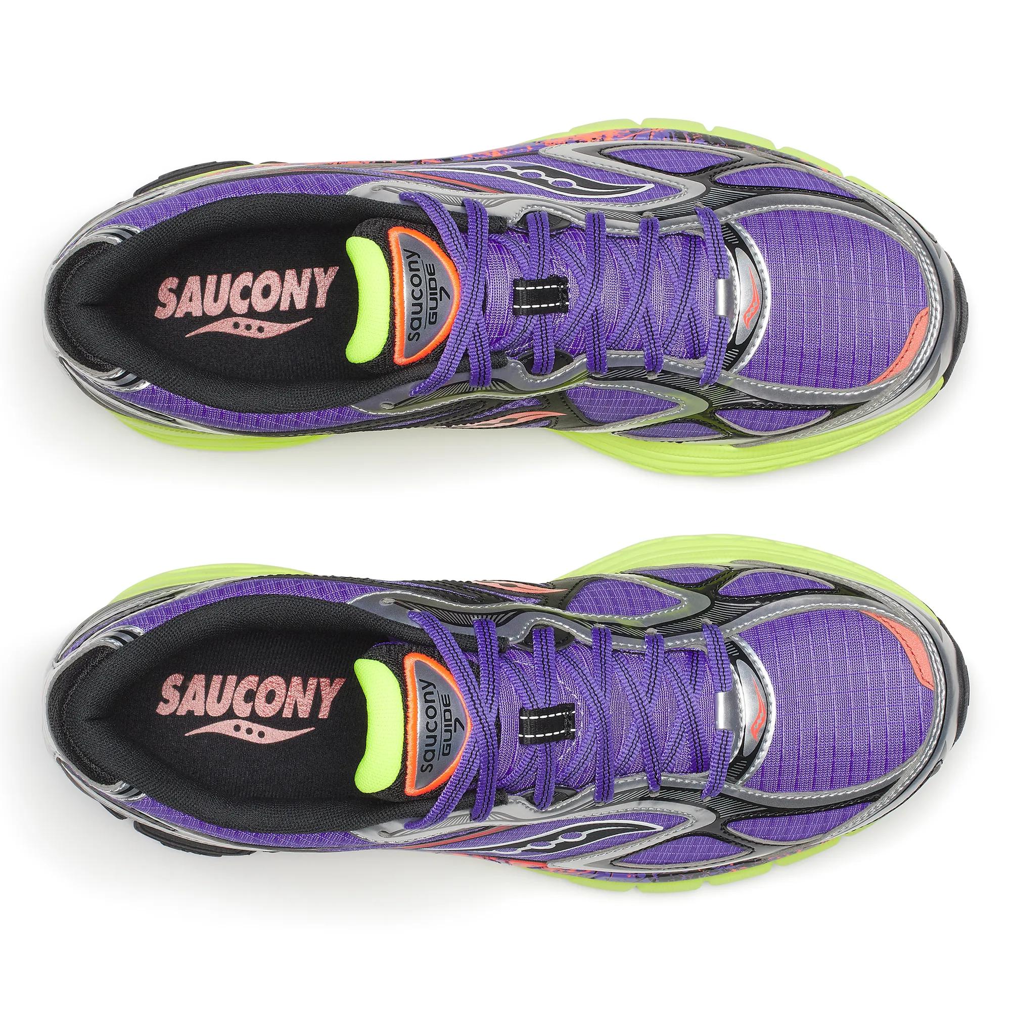 Saucony ProGrid Guide 7 Hi Octane Purple | Citron