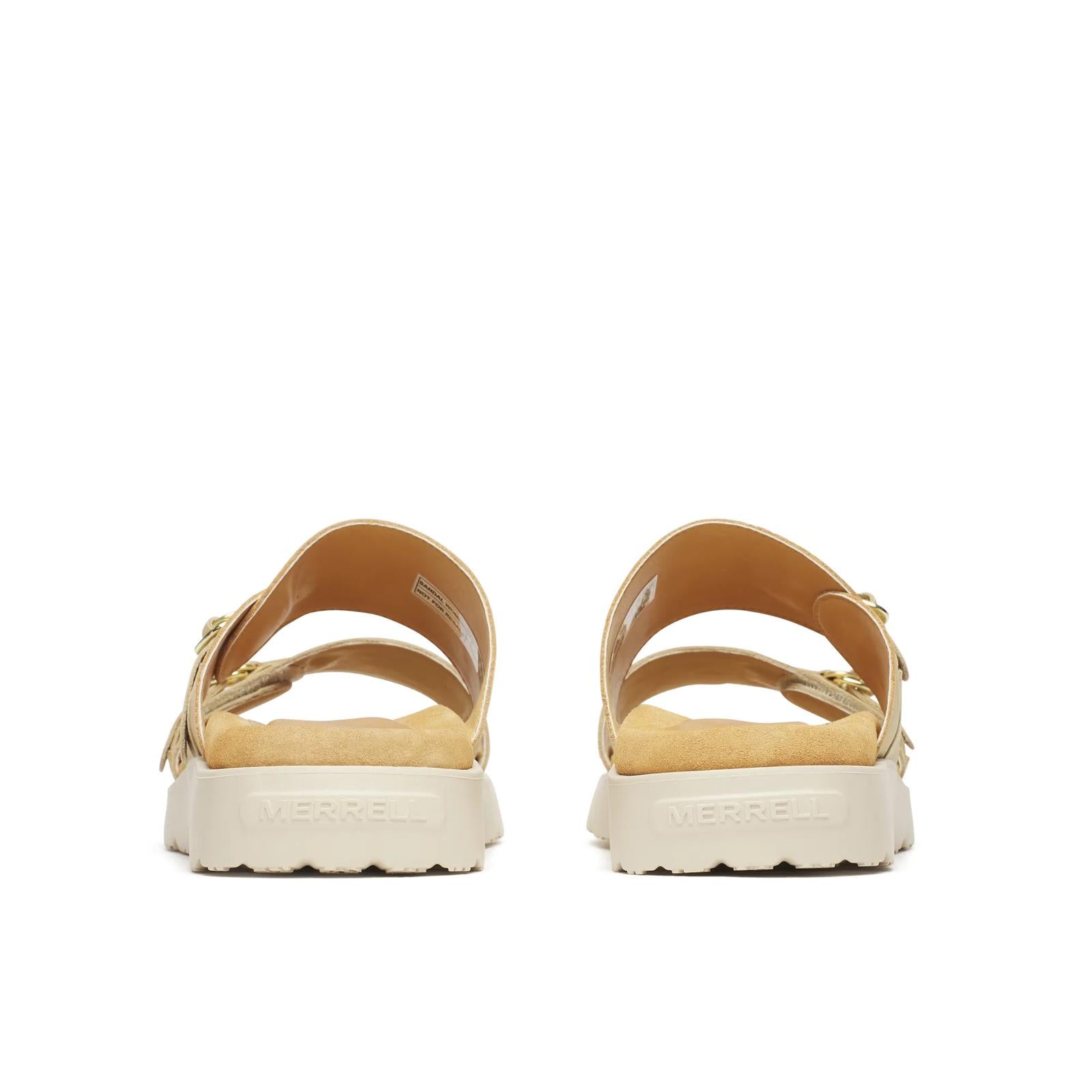 Merrell Women's Fleur Leather Slide Caramel/Almond