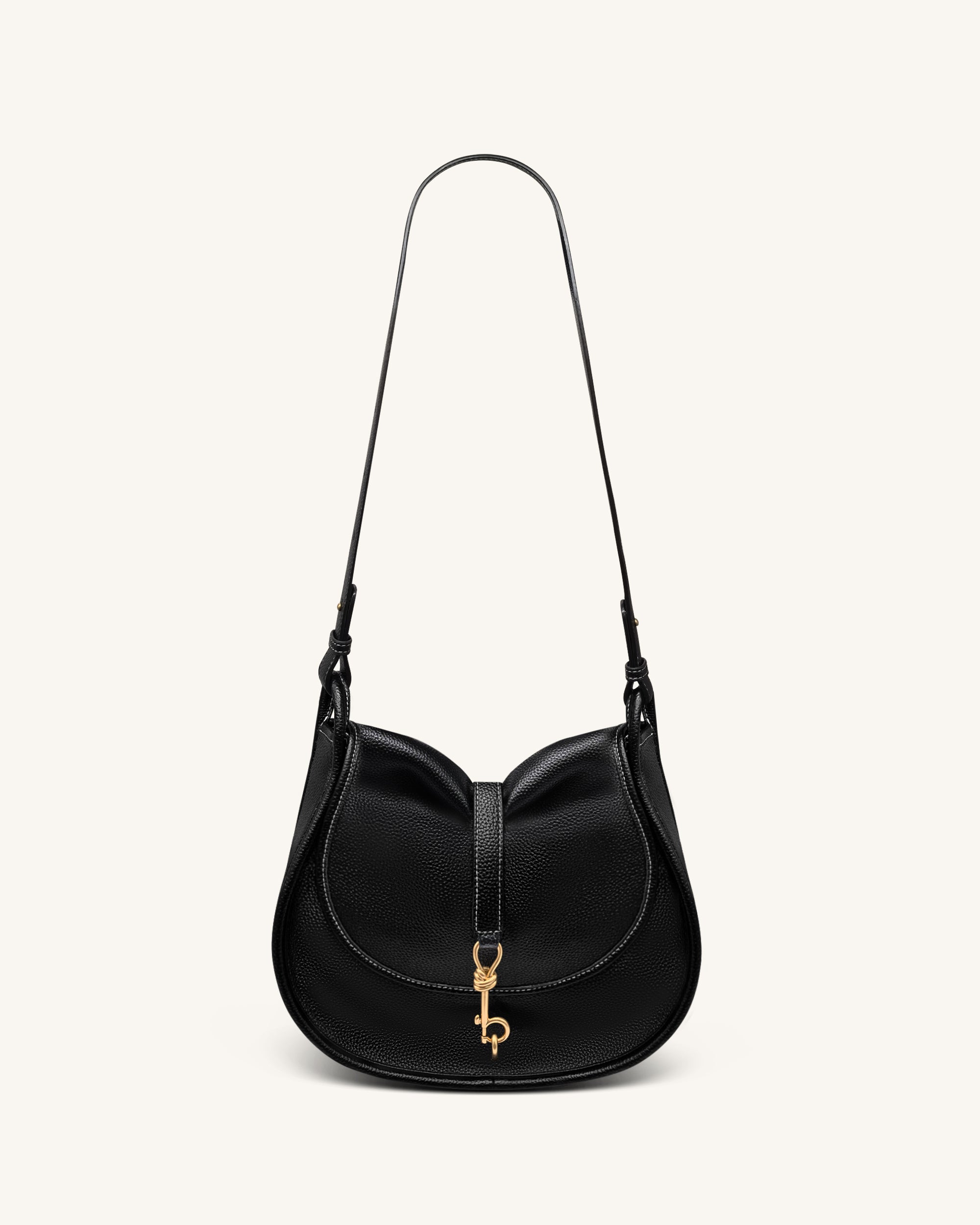 Jw Pei Arla Small Hobo Bag Black Pebbled