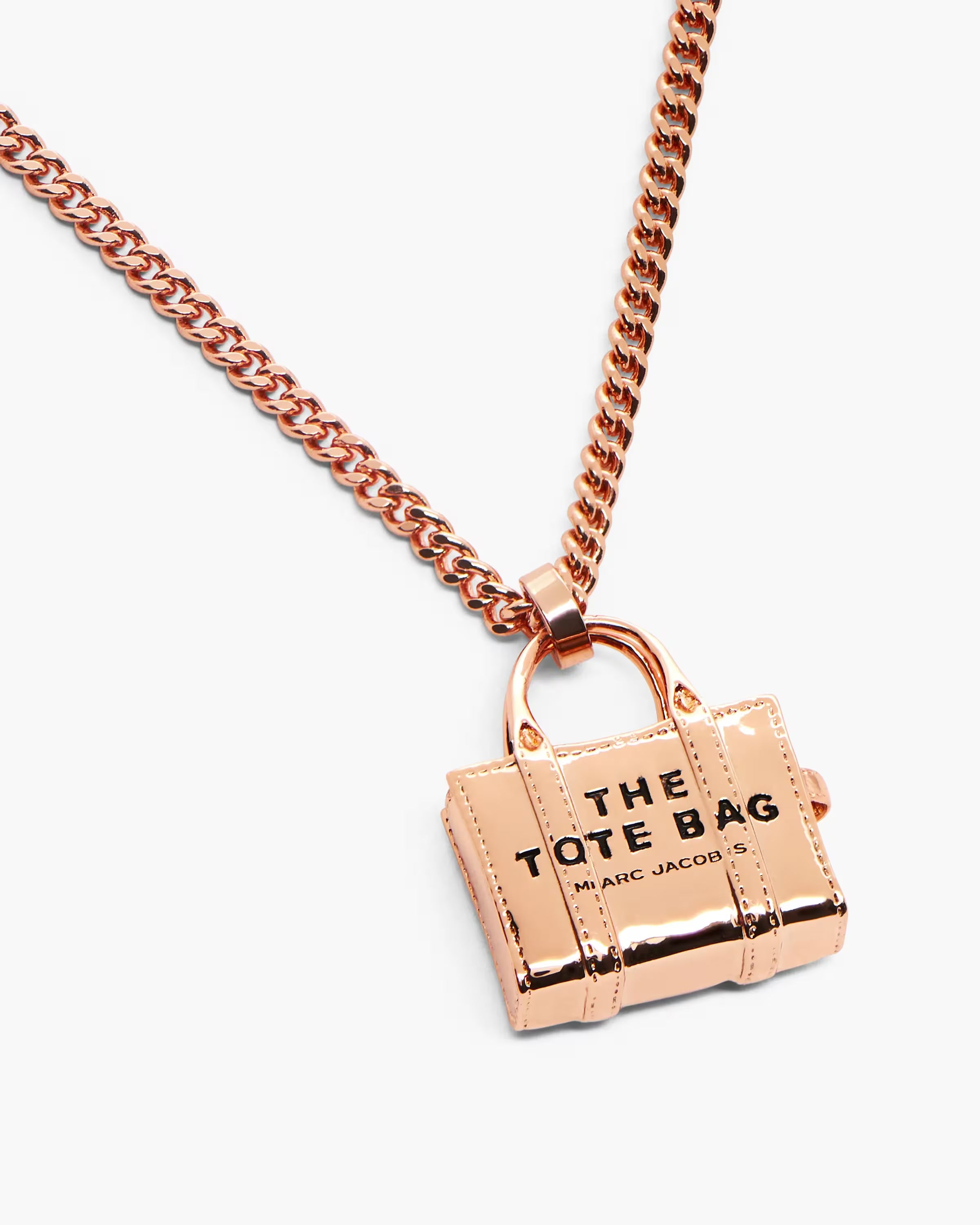 Marc Jacobs The Tote Bag Necklace Antique Rose Gold