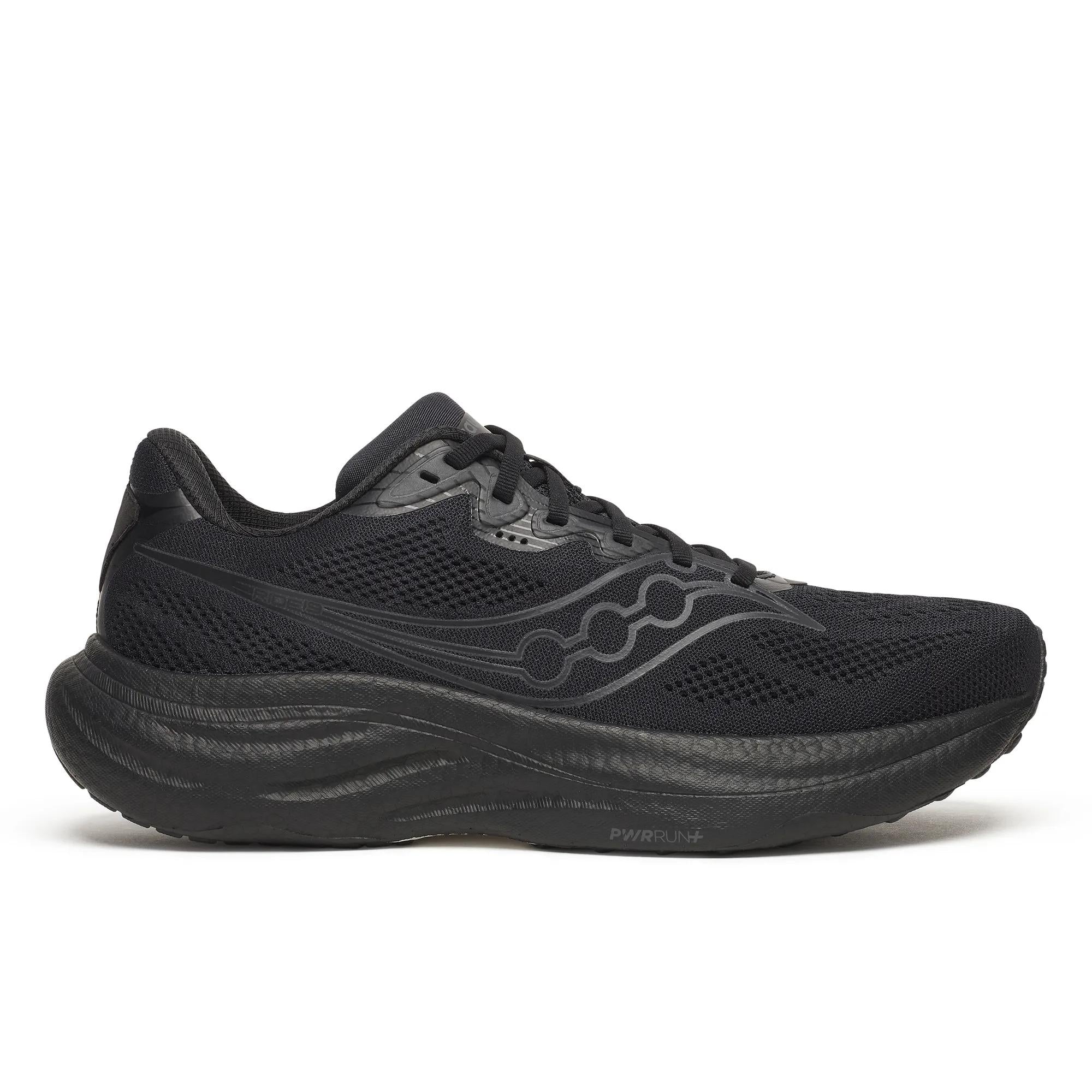Saucony Men's Ride 19 Wide Triple Black