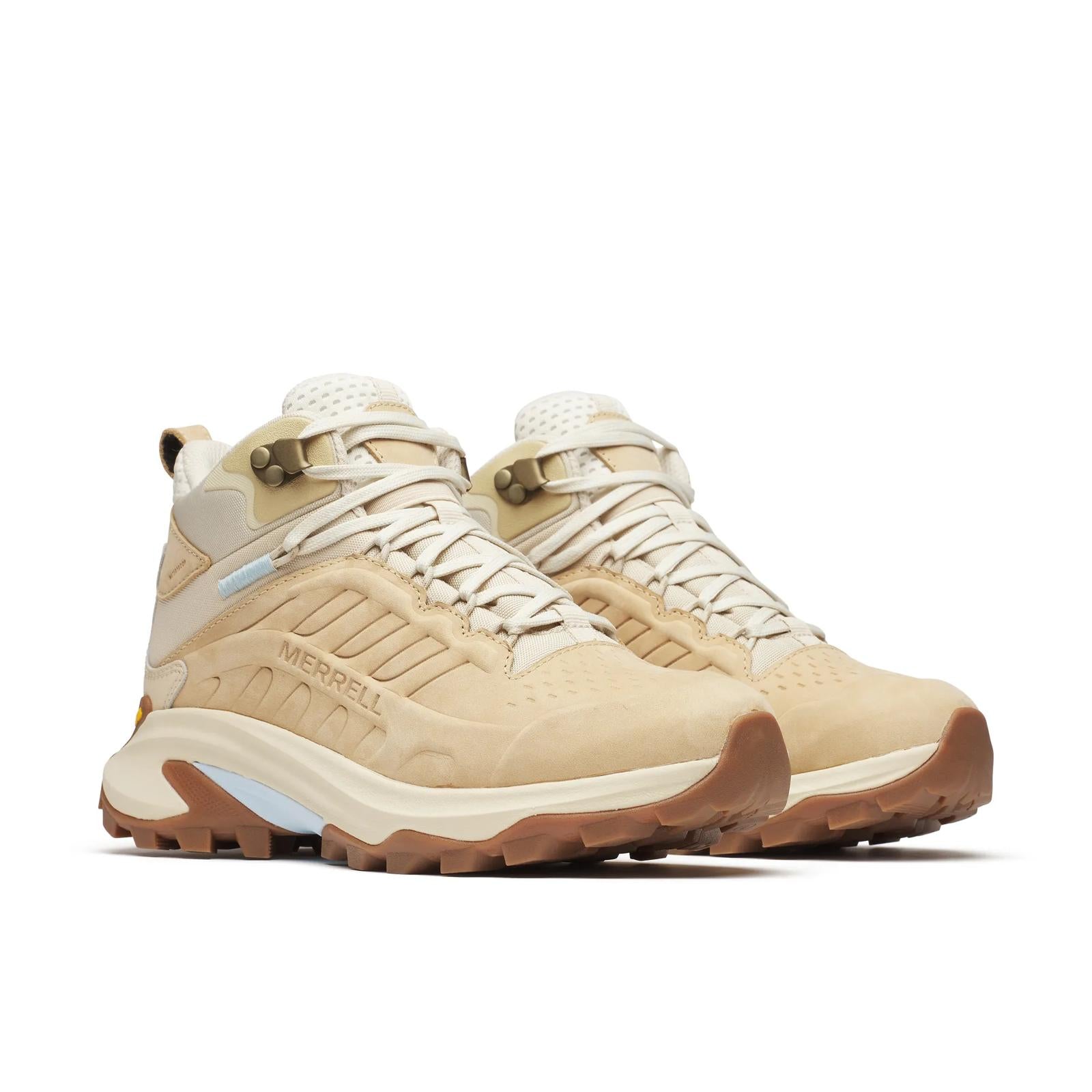 Merrell Women's Moab Speed 2 Leather Mid Waterproof Latte