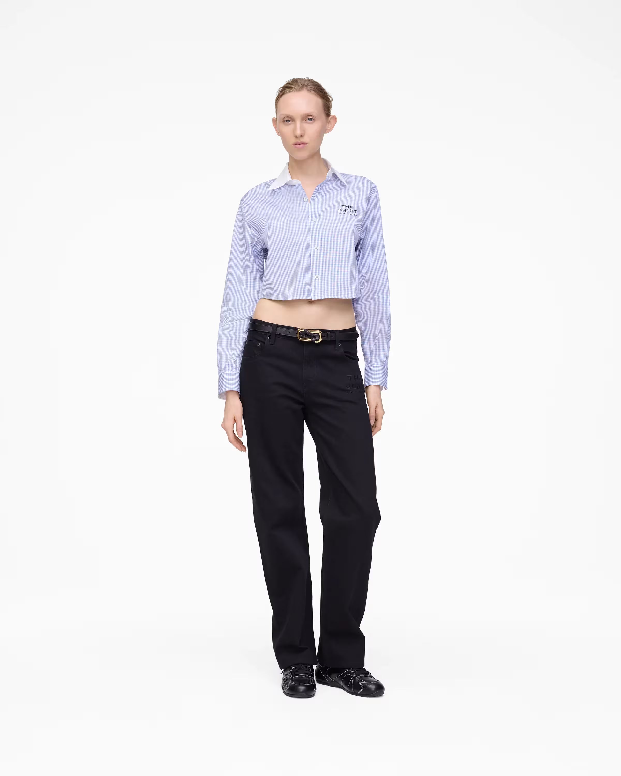 Marc Jacobs The Thin Outline Logo Webbing Strap Rose Multi