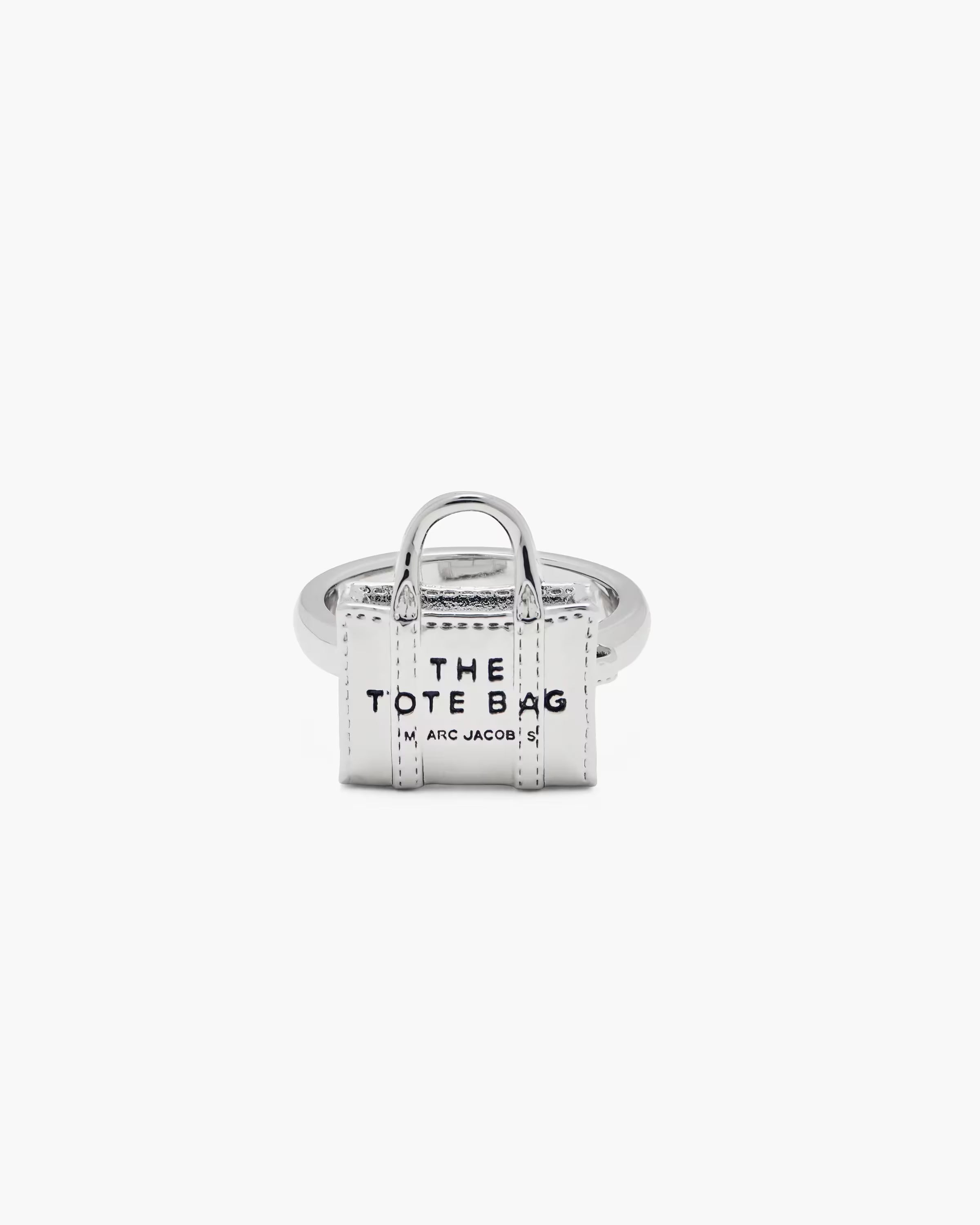 Marc Jacobs The Tote Bag Ring Light Antique Silver