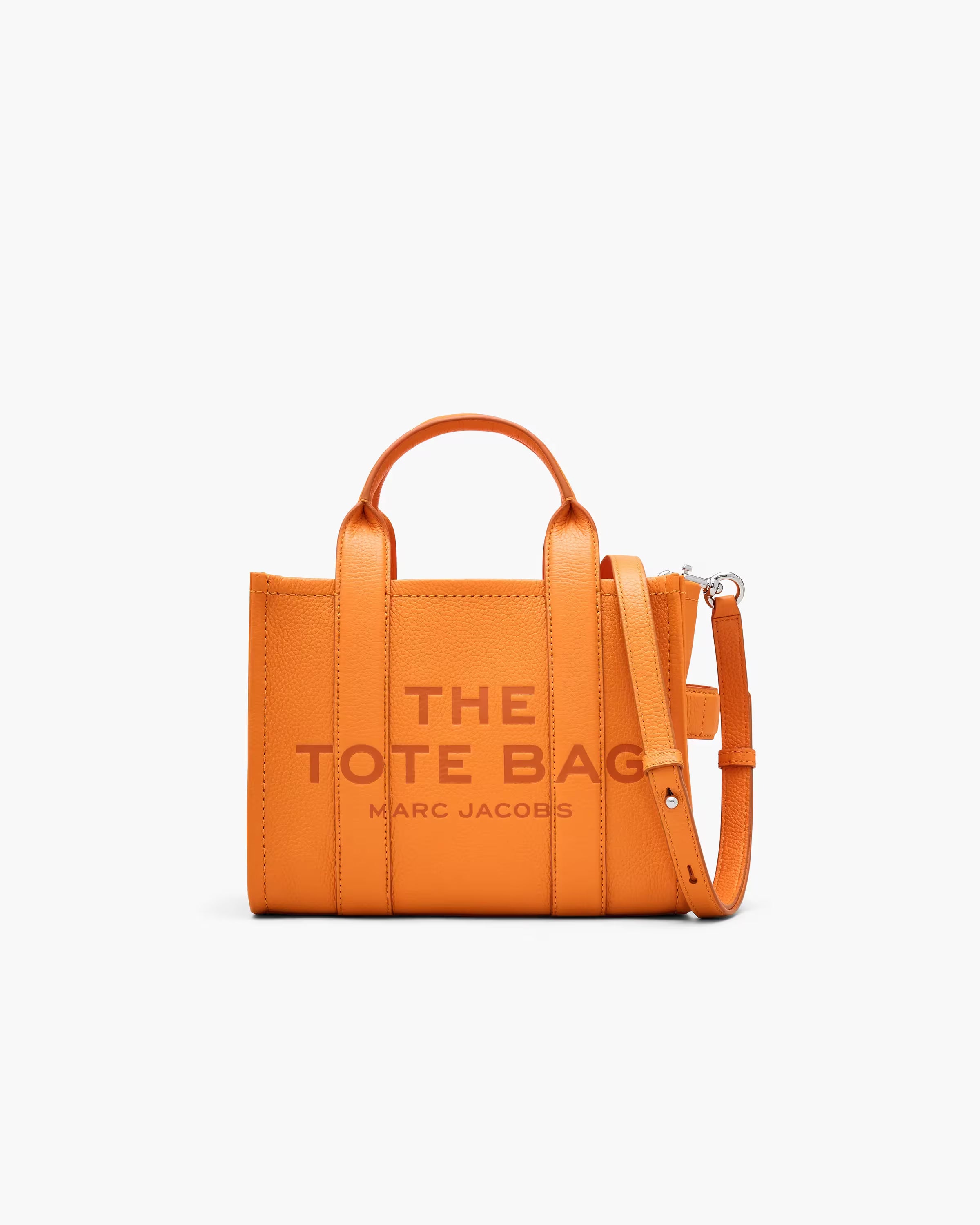 Marc Jacobs The Leather Small Tote Bag Tangerine