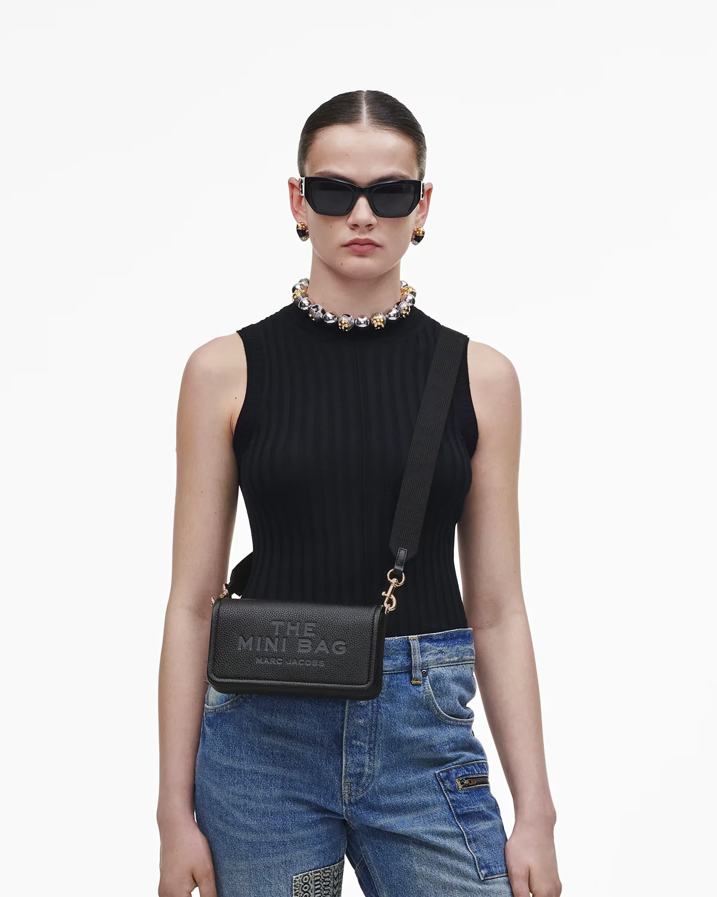 Marc Jacobs The Leather Mini Bag Black