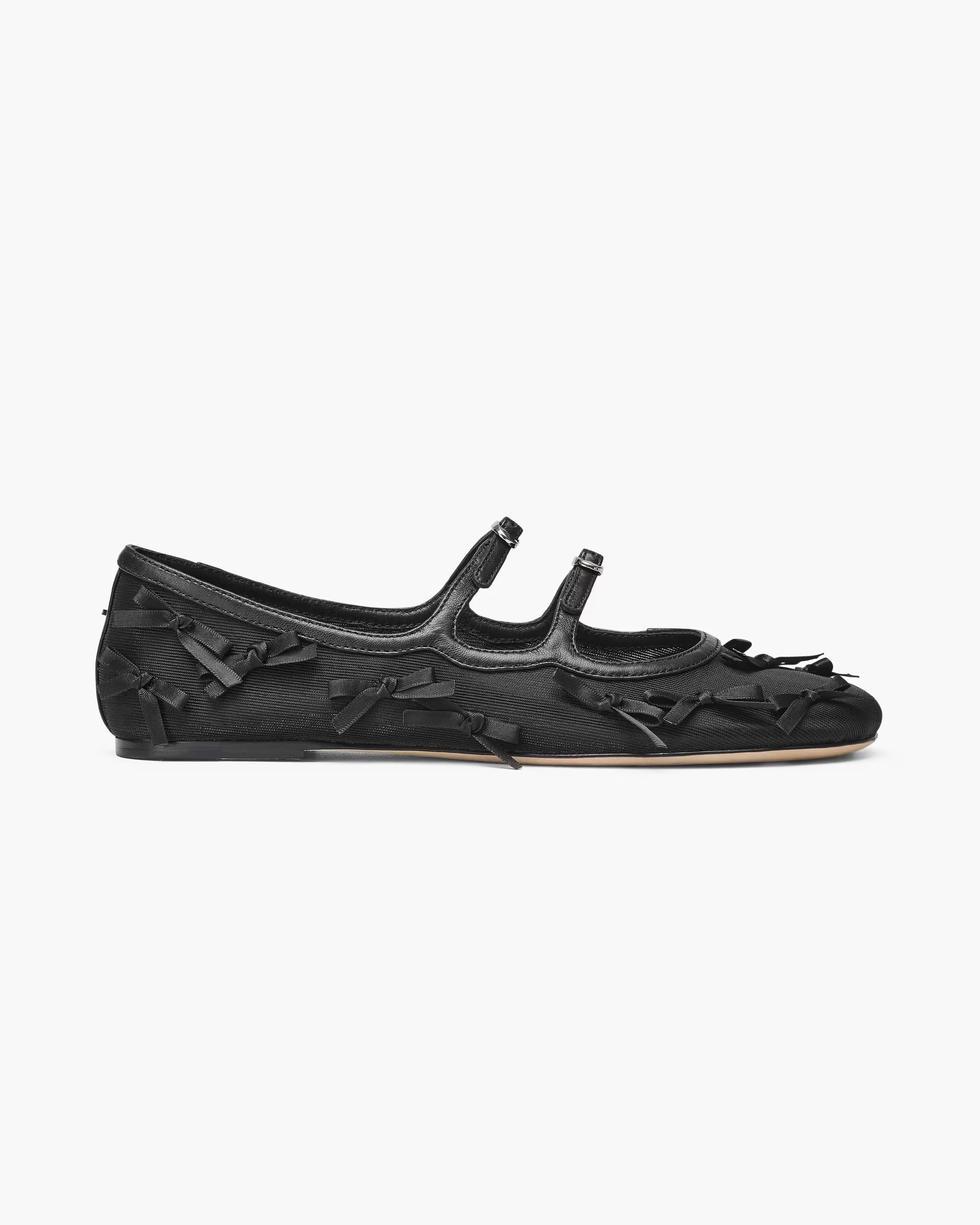 Marc Jacobs The Bow Mesh Kiki Ballerina Black