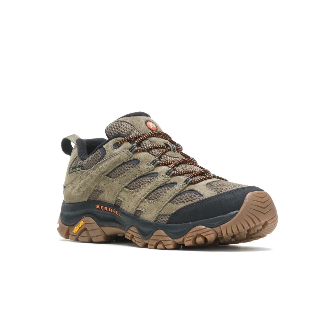 Merrell Men's Moab 3 Waterproof Wide Width Olive/Gum