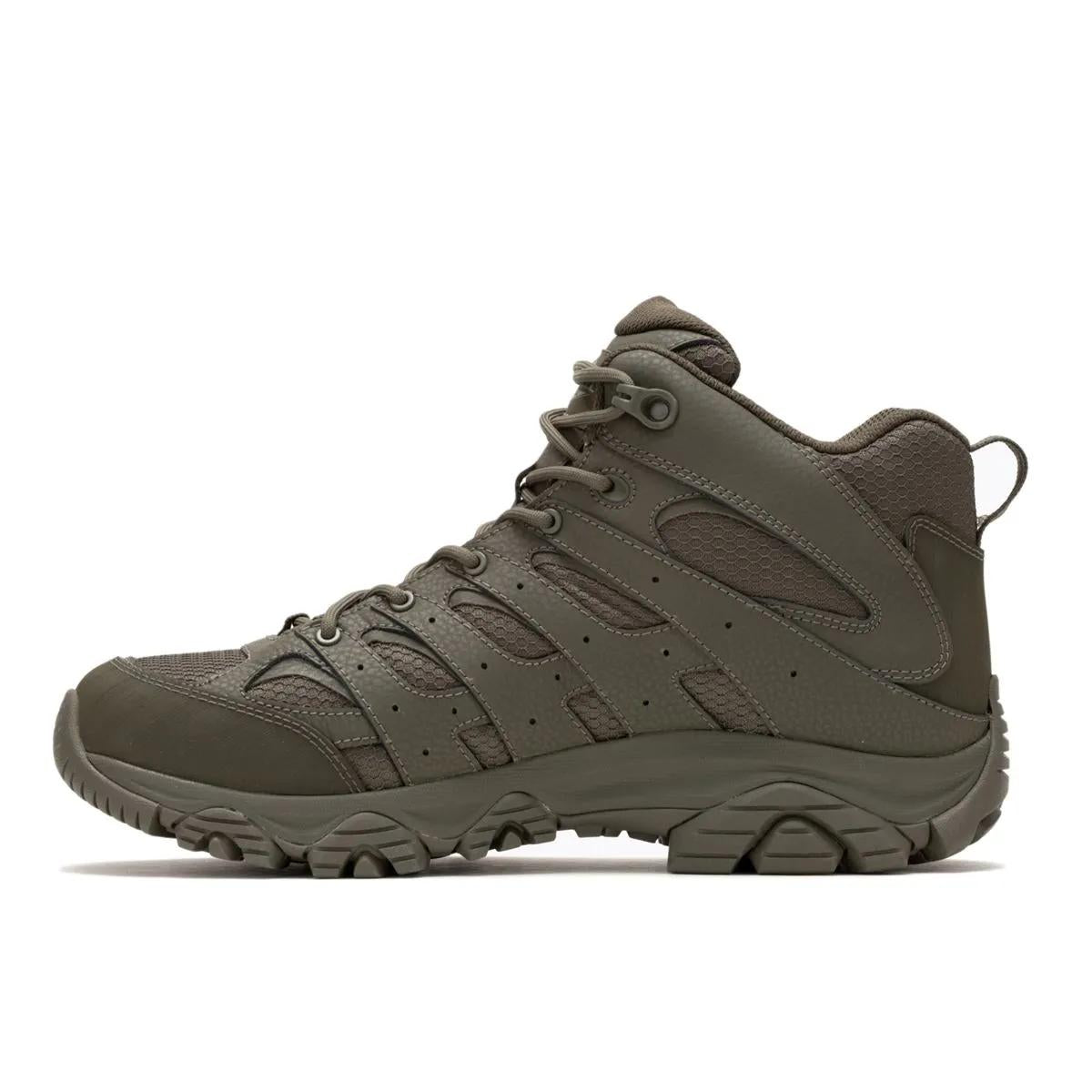 Merrell Men's Moab 3 Mid Tactical Waterproof Dark Olive