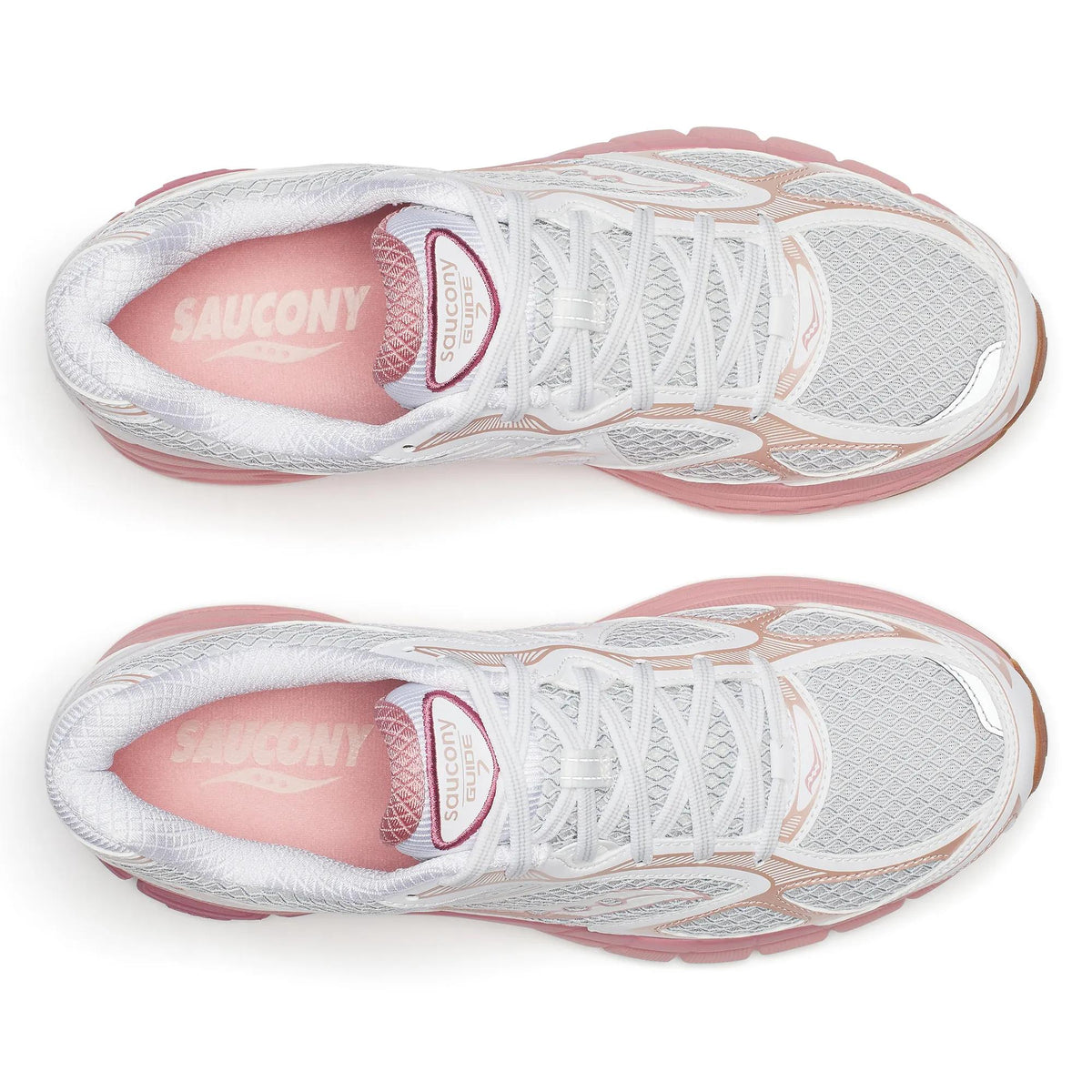 Saucony ProGrid Guide 7 White | Peach