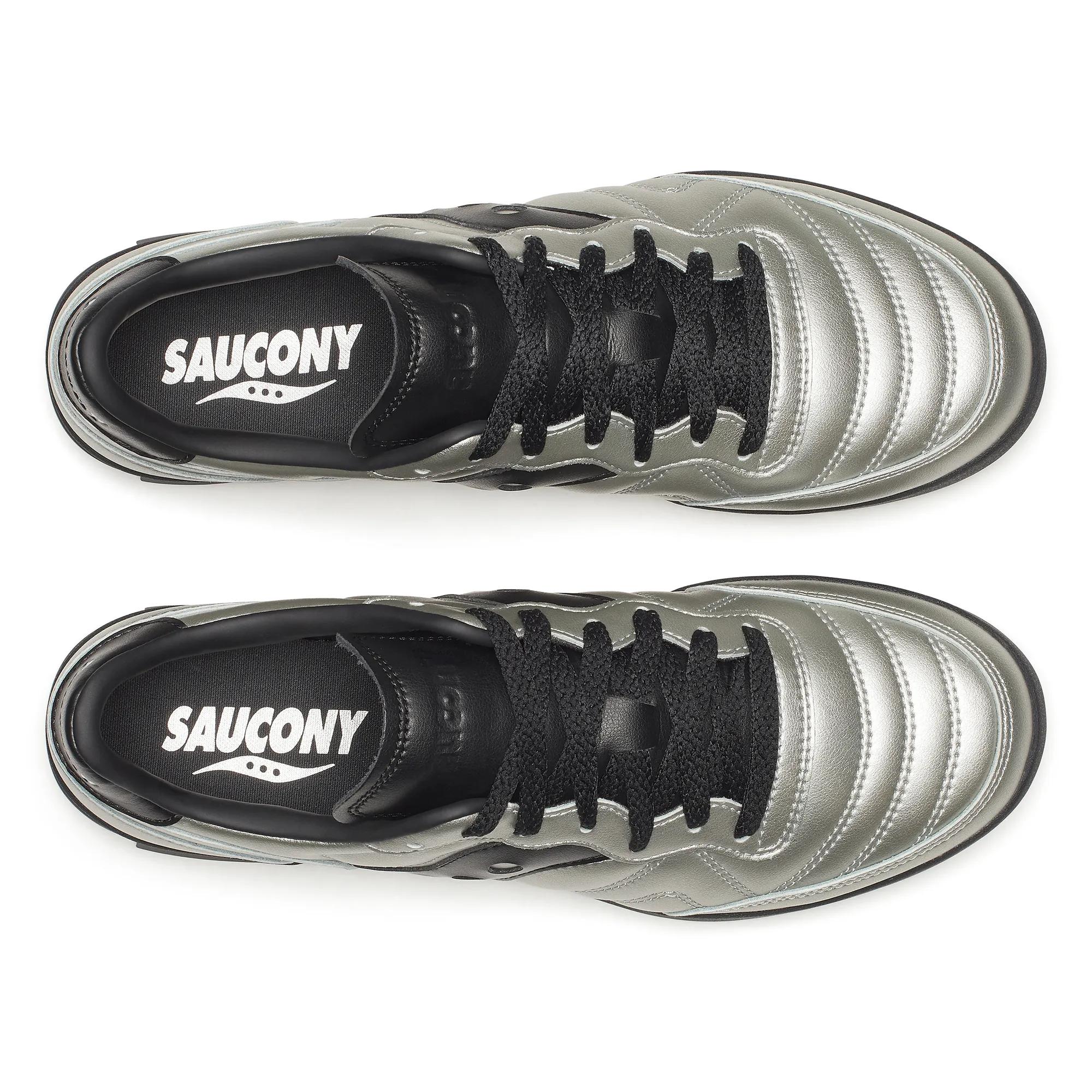 Saucony 586i Leather Silver | Black
