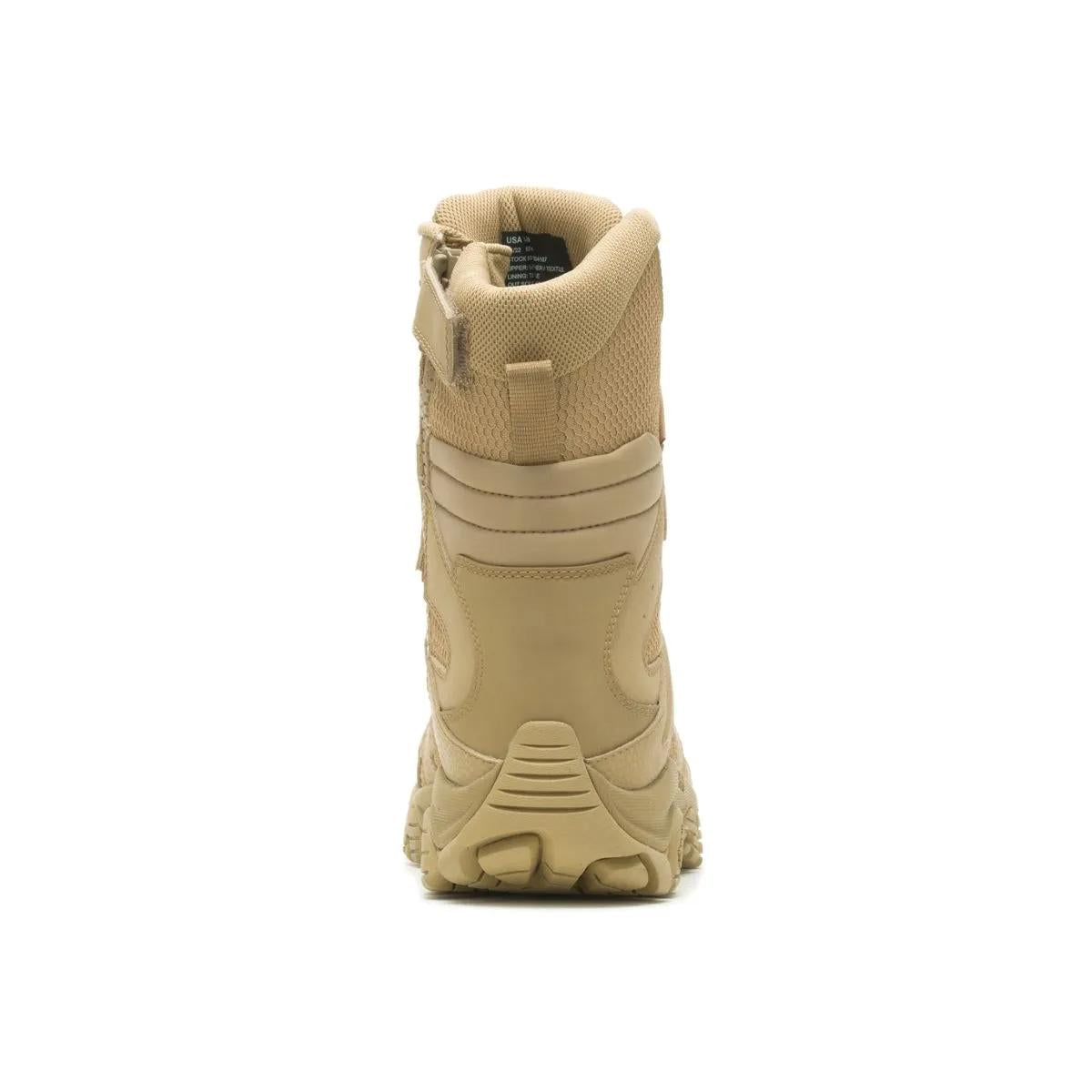 Merrell Men's Moab 3 8" Tactical Zip Waterproof Wide Width Dark Coyote