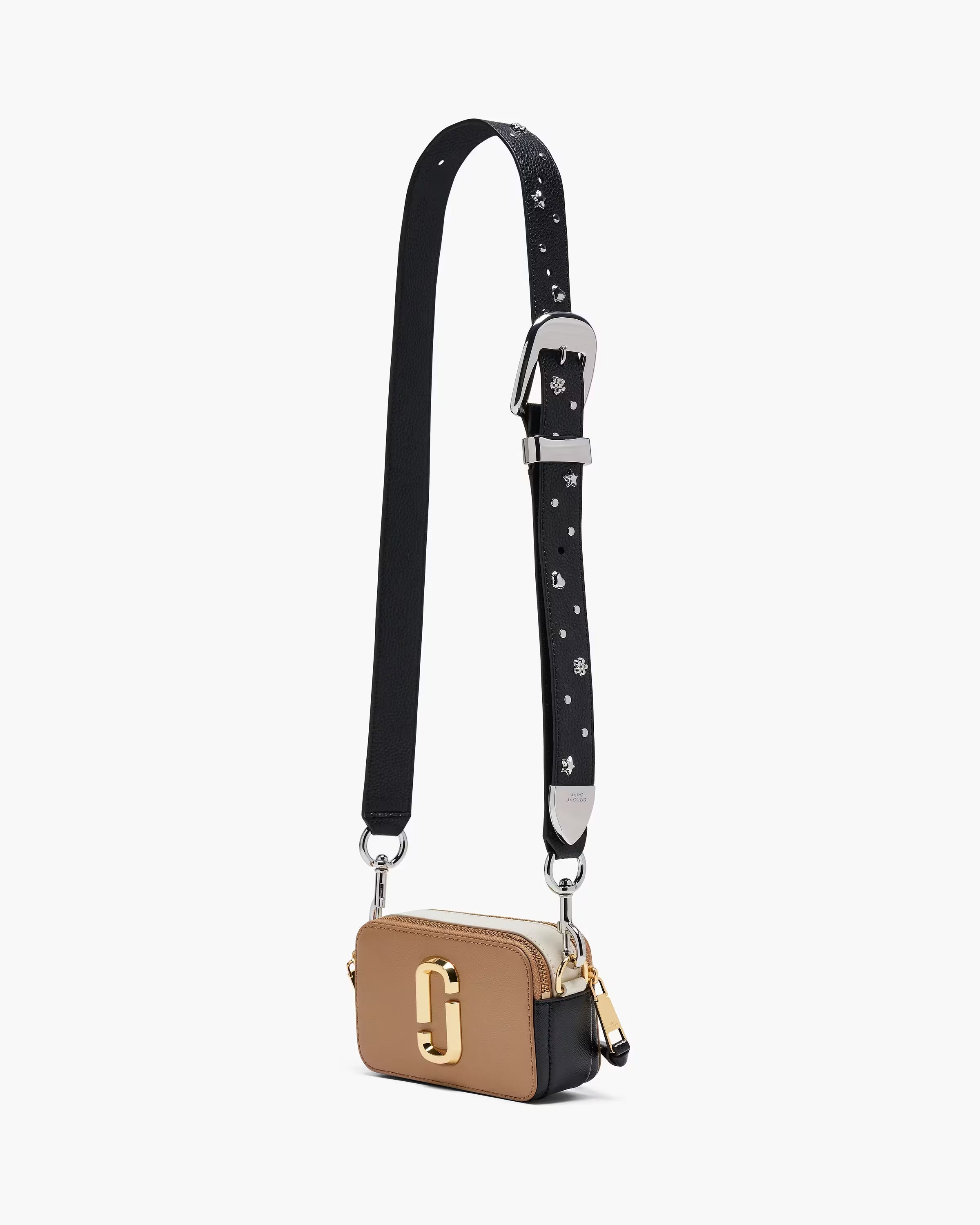 Marc Jacobs The Logo Webbing Strap Gold Multi