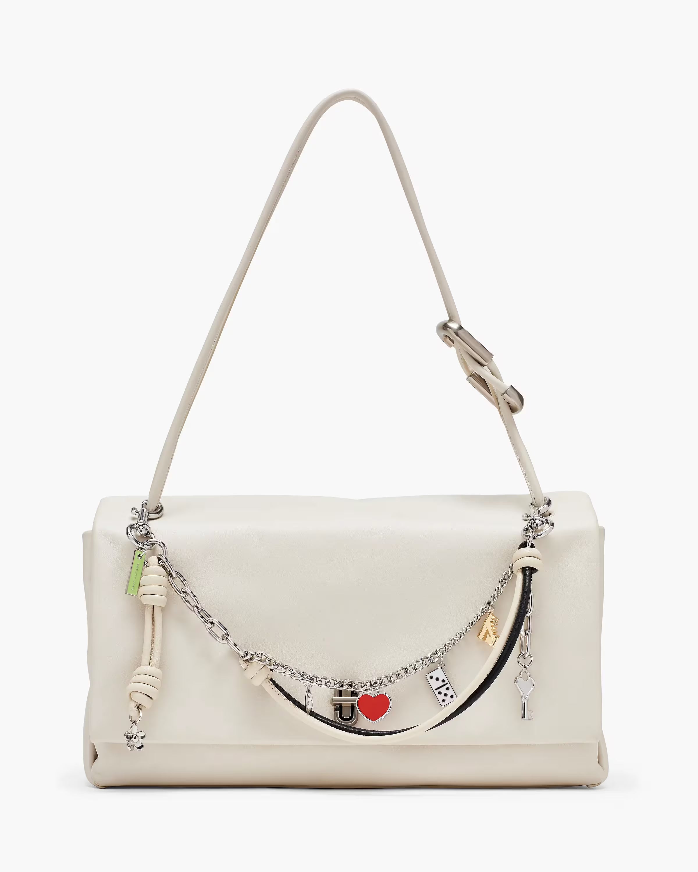 Marc Jacobs The Thin Outline Logo Webbing Strap Rose Multi