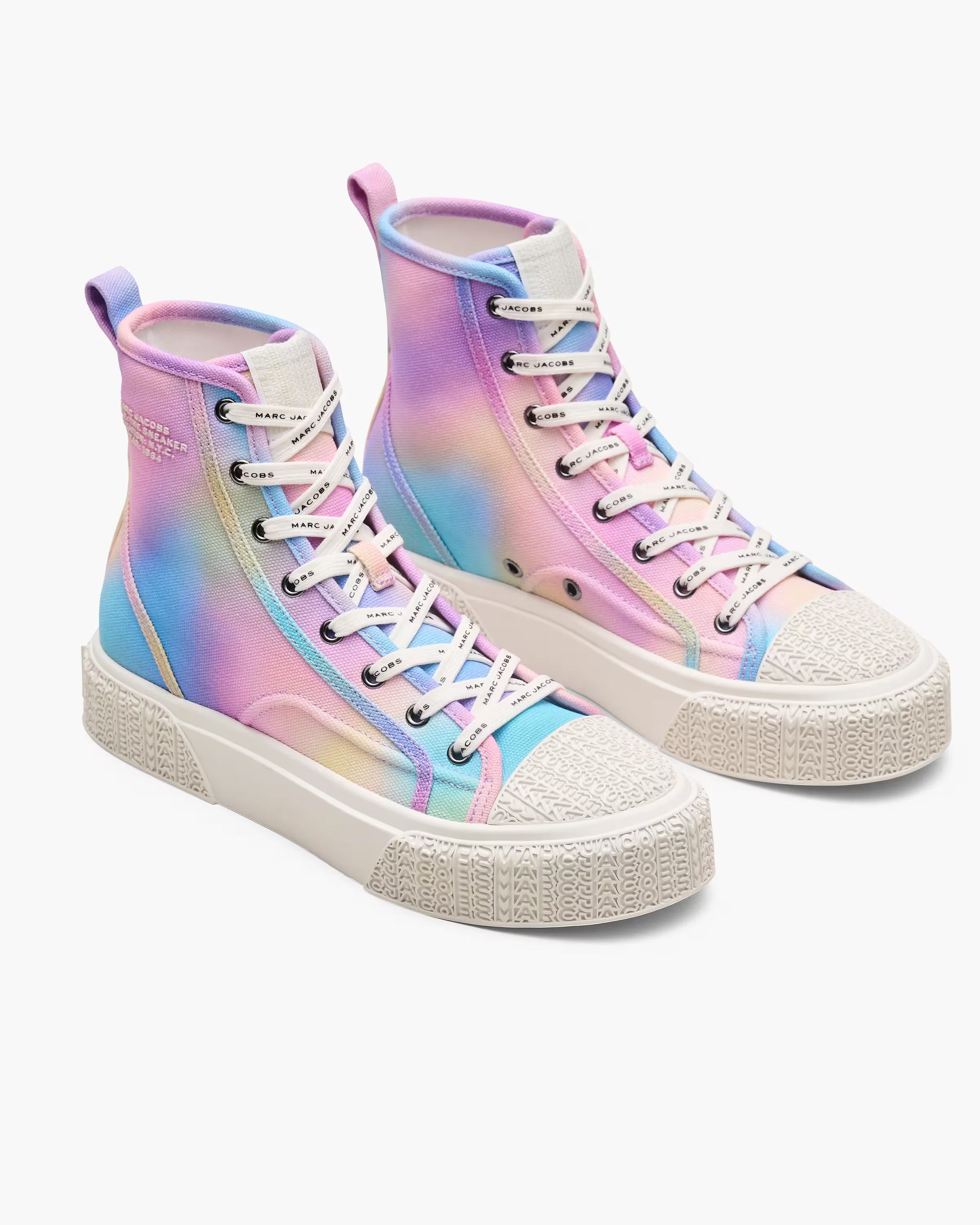 Marc Jacobs The Airbrush Canvas Sneaker Blue Multi