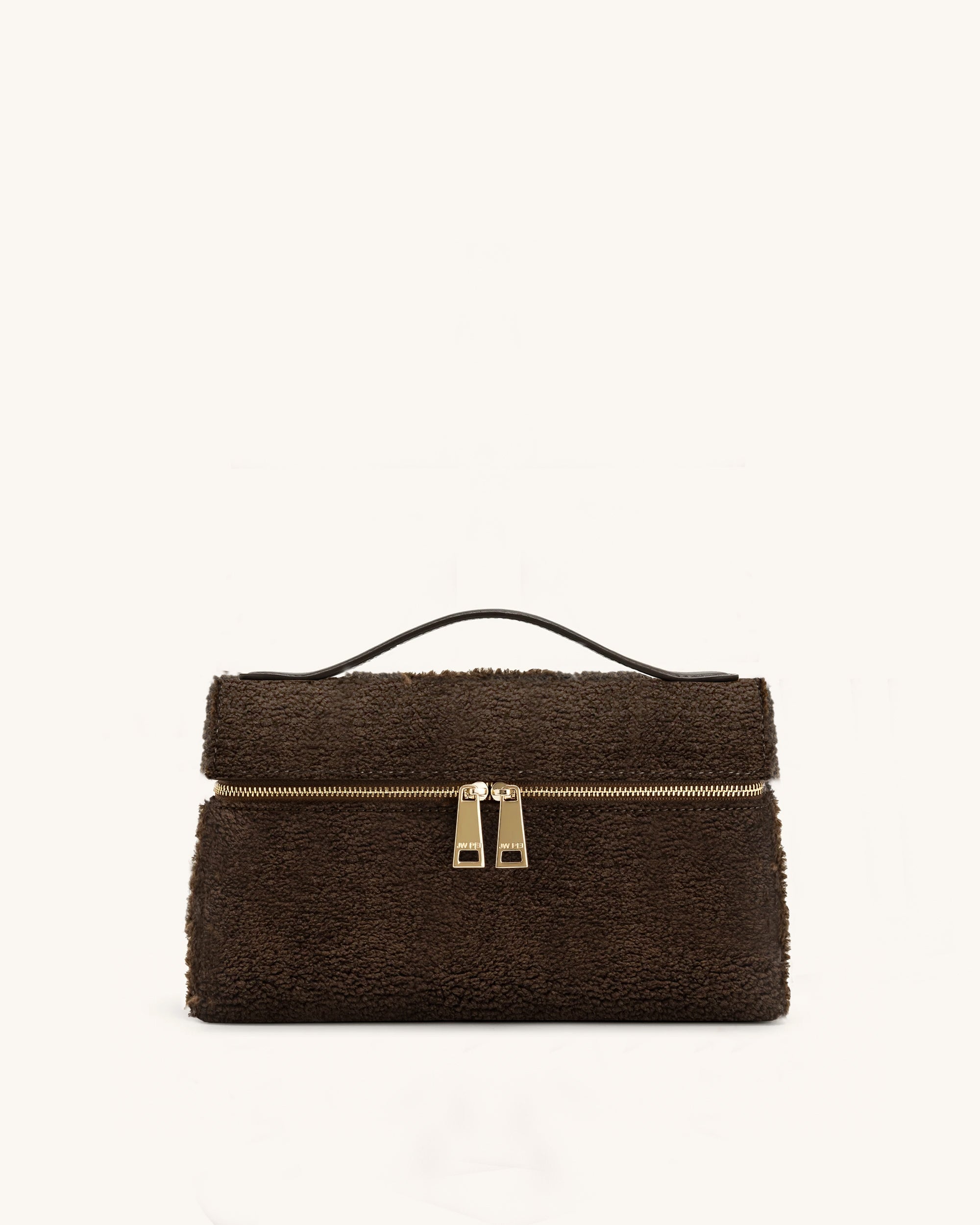 Jw Pei Thea Faux Fur Top Handle Bag Mocha Brown